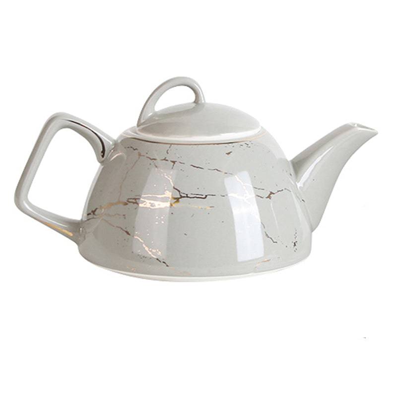 Grey &Golden Coffee/Tea  Pot Fa-D2059B -  Coffee and Tea Pots - ebarza Furniture UAE | Shop Modern Furniture in Abu Dhabi & Dubai - مفروشات ايبازرا في الامارات | تسوق اثاث عصري وديكورات مميزة في دبي وابوظبي
