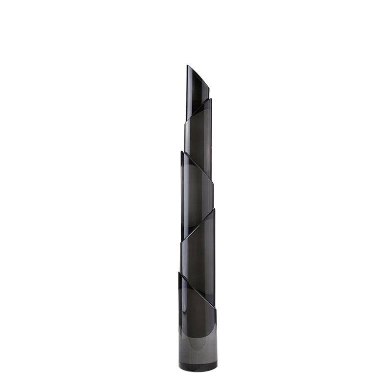 Grey Oblique Section Candle Holder-Tall Fb-Sj2106A -  Candle Holders - ebarza Furniture UAE | Shop Modern Furniture in Abu Dhabi & Dubai - مفروشات ايبازرا في الامارات | تسوق اثاث عصري وديكورات مميزة في دبي وابوظبي