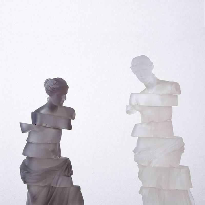 Grey Venus Sculpture Fb-Sz2012B -  Home Decor Figurines - ebarza Furniture UAE | Shop Modern Furniture in Abu Dhabi & Dubai - مفروشات ايبازرا في الامارات | تسوق اثاث عصري وديكورات مميزة في دبي وابوظبي