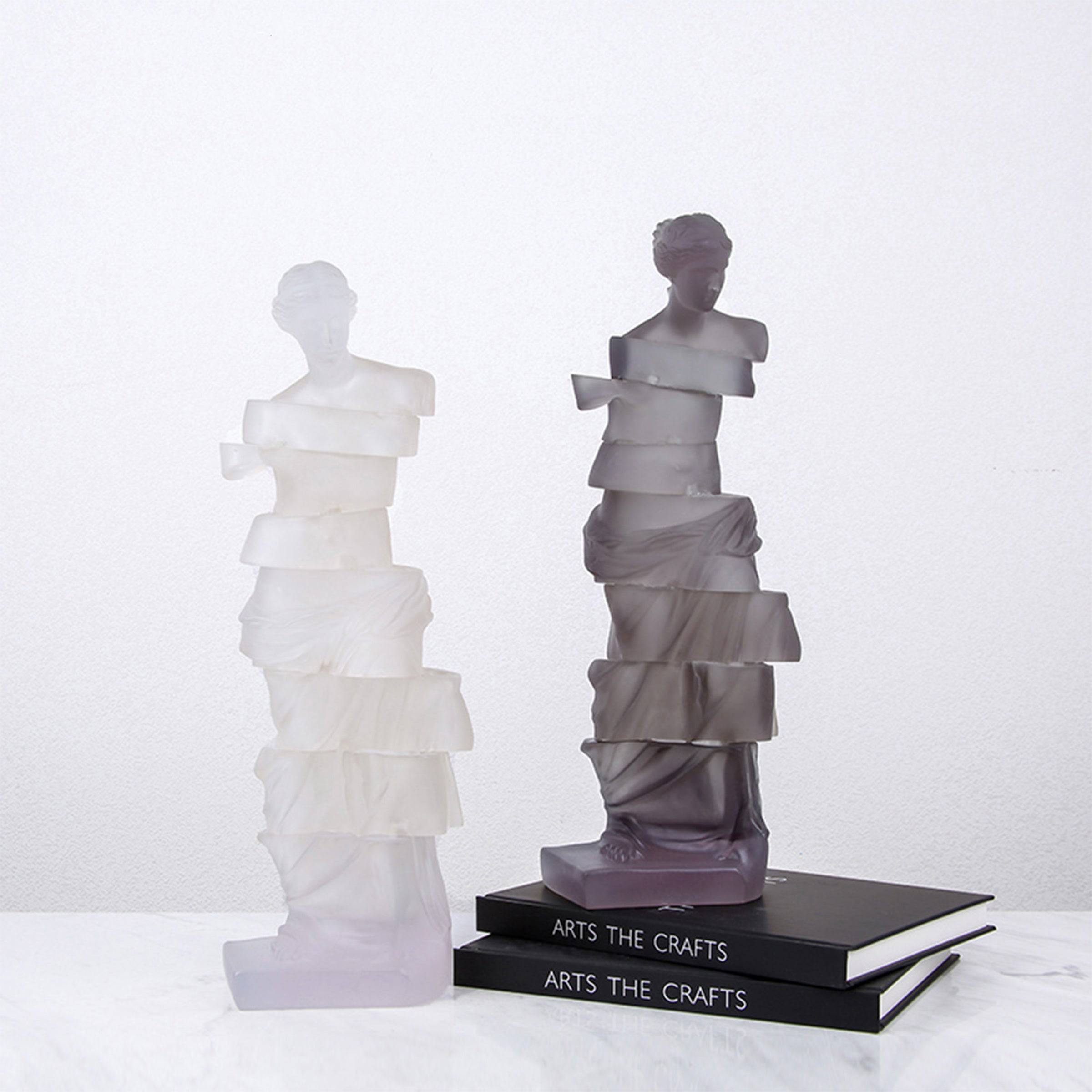 Grey Venus Sculpture Fb-Sz2012B -  Home Decor Figurines - ebarza Furniture UAE | Shop Modern Furniture in Abu Dhabi & Dubai - مفروشات ايبازرا في الامارات | تسوق اثاث عصري وديكورات مميزة في دبي وابوظبي