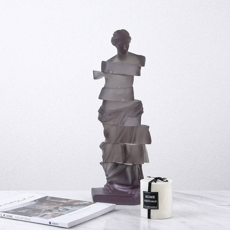 Grey Venus Sculpture Fb-Sz2012B -  Home Decor Figurines - ebarza Furniture UAE | Shop Modern Furniture in Abu Dhabi & Dubai - مفروشات ايبازرا في الامارات | تسوق اثاث عصري وديكورات مميزة في دبي وابوظبي