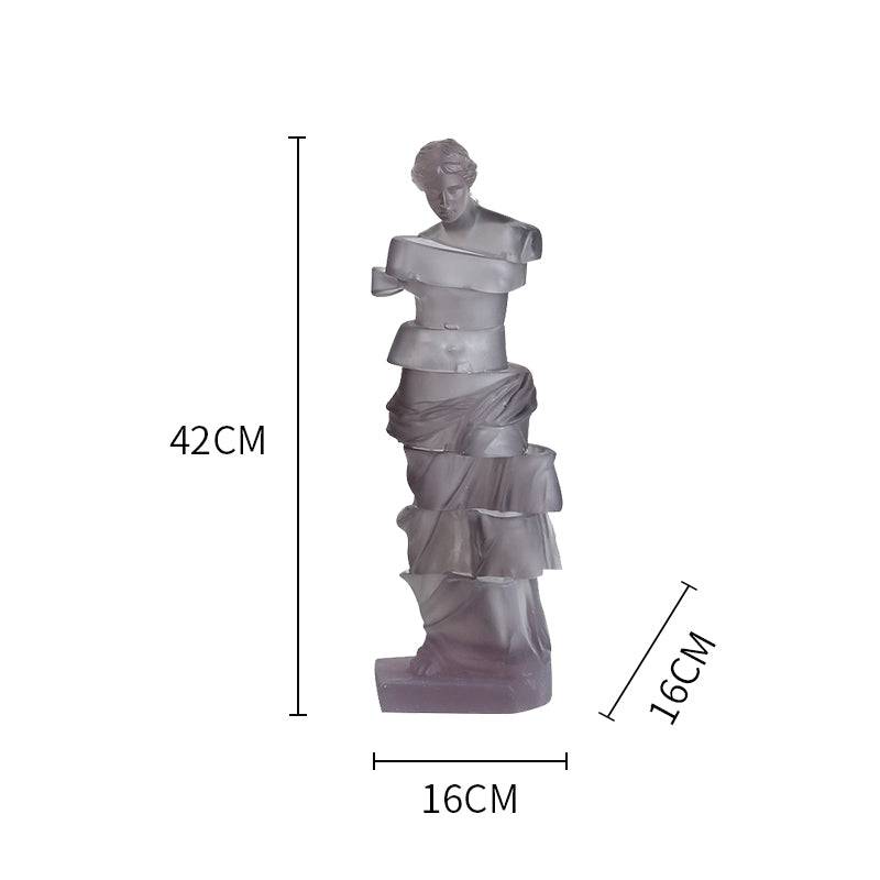 Grey Venus Sculpture Fb-Sz2012B -  Home Decor Figurines - ebarza Furniture UAE | Shop Modern Furniture in Abu Dhabi & Dubai - مفروشات ايبازرا في الامارات | تسوق اثاث عصري وديكورات مميزة في دبي وابوظبي