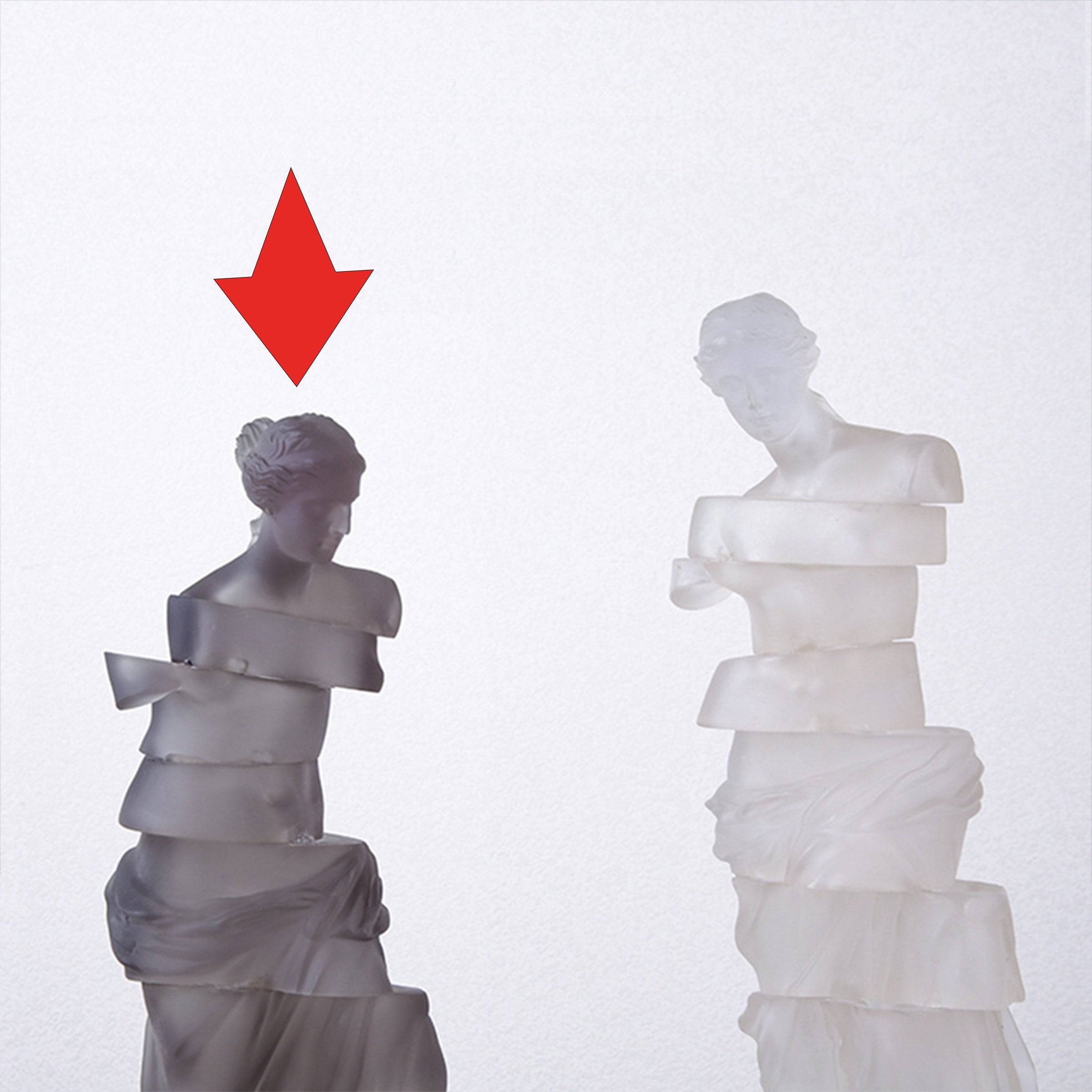 Grey Venus Sculpture Fb-Sz2012B -  Home Decor Figurines - ebarza Furniture UAE | Shop Modern Furniture in Abu Dhabi & Dubai - مفروشات ايبازرا في الامارات | تسوق اثاث عصري وديكورات مميزة في دبي وابوظبي