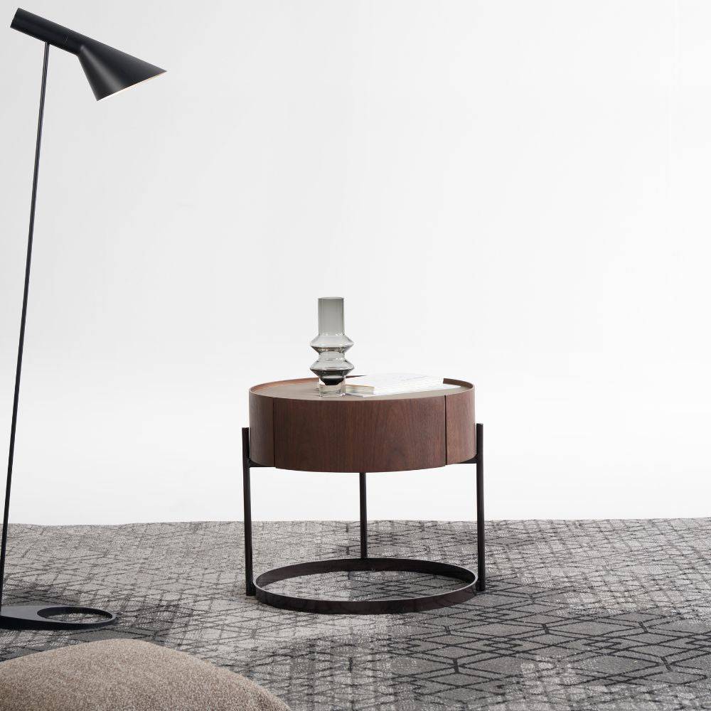 Gris Modern Side Table Ns008 -  Side Tables - ebarza Furniture UAE | Shop Modern Furniture in Abu Dhabi & Dubai - مفروشات ايبازرا في الامارات | تسوق اثاث عصري وديكورات مميزة في دبي وابوظبي