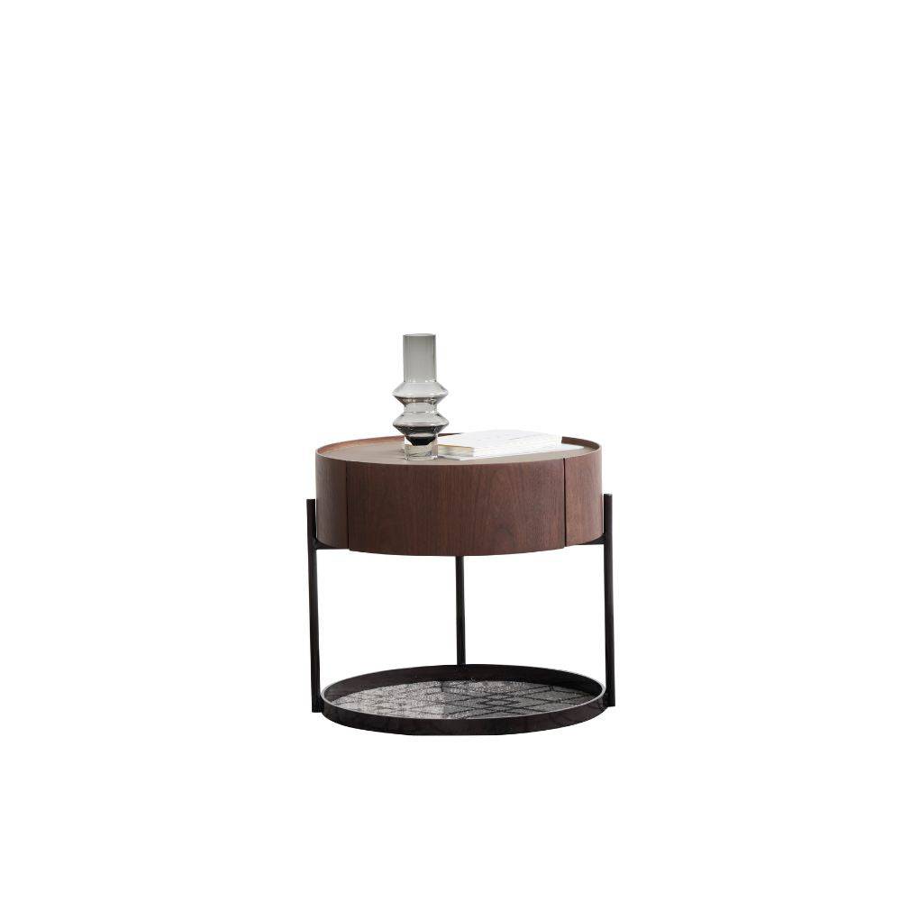 Gris Modern Side Table Ns008 -  Side Tables - ebarza Furniture UAE | Shop Modern Furniture in Abu Dhabi & Dubai - مفروشات ايبازرا في الامارات | تسوق اثاث عصري وديكورات مميزة في دبي وابوظبي