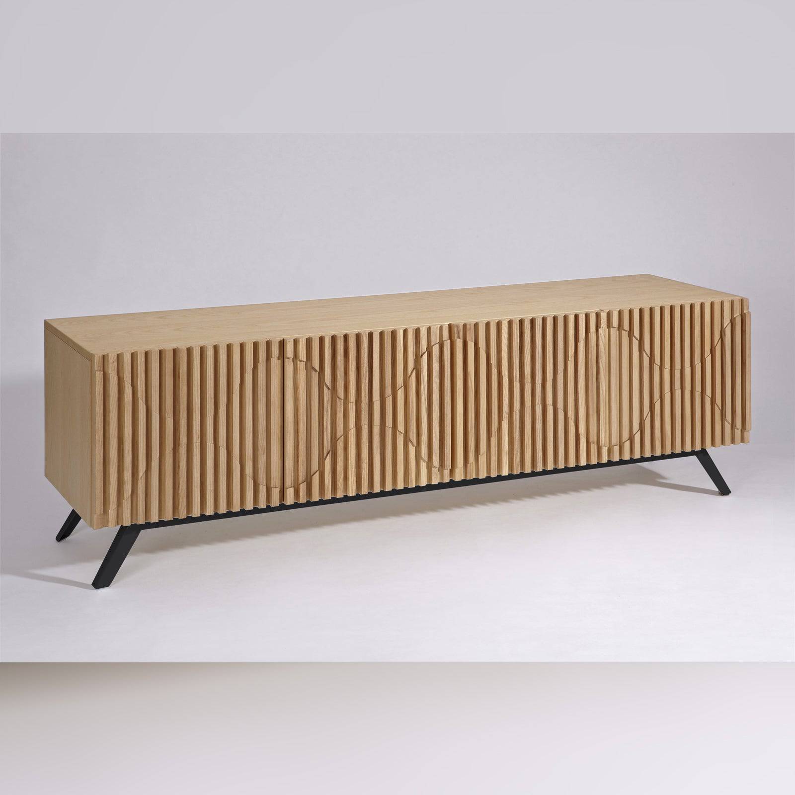Haderslev 242 Cm Tv Unit Bsg15131B-N -  TV Units - ebarza Furniture UAE | Shop Modern Furniture in Abu Dhabi & Dubai - مفروشات ايبازرا في الامارات | تسوق اثاث عصري وديكورات مميزة في دبي وابوظبي