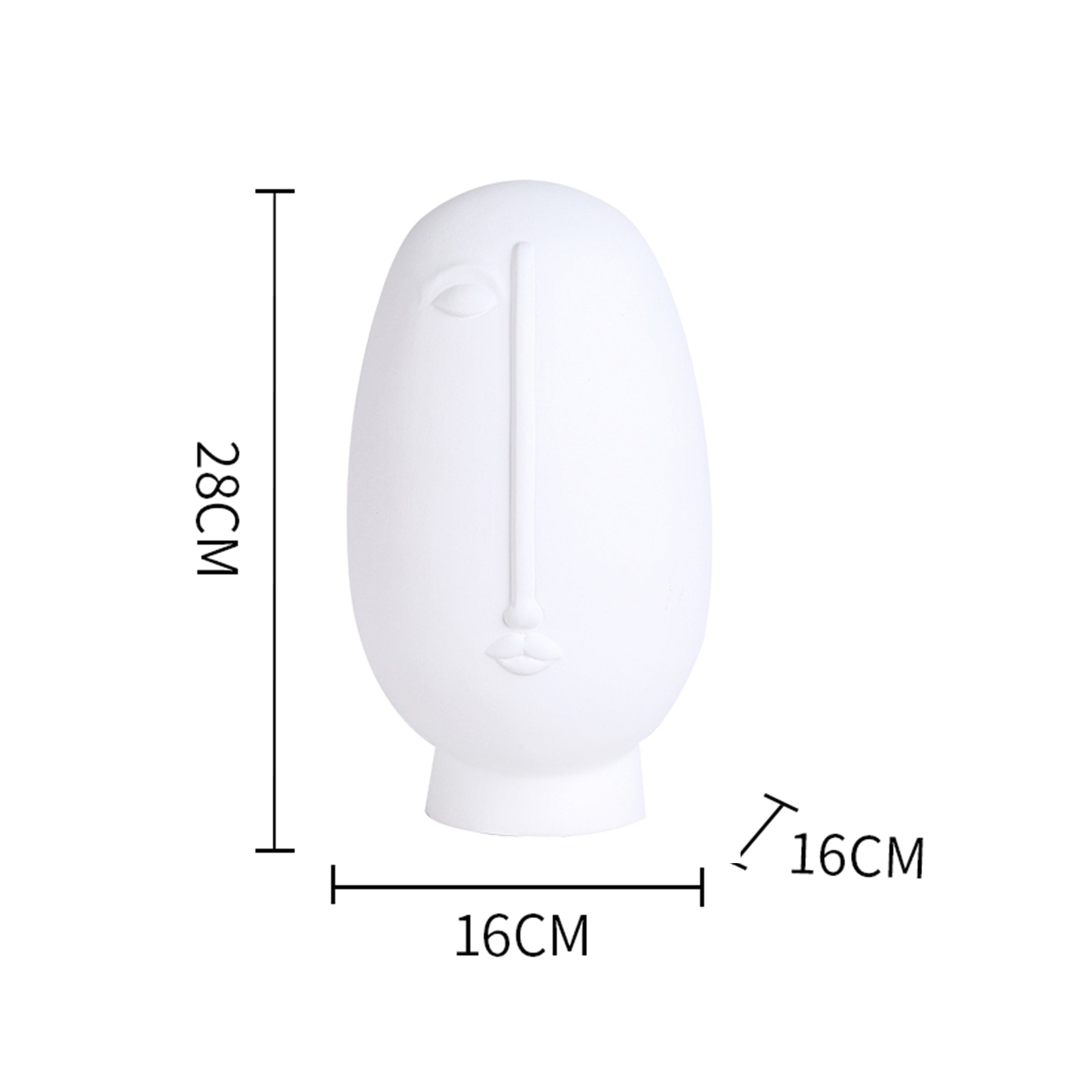 Half Man Décor - White Fa-D21011A -  Home Decor Figurines - ebarza Furniture UAE | Shop Modern Furniture in Abu Dhabi & Dubai - مفروشات ايبازرا في الامارات | تسوق اثاث عصري وديكورات مميزة في دبي وابوظبي