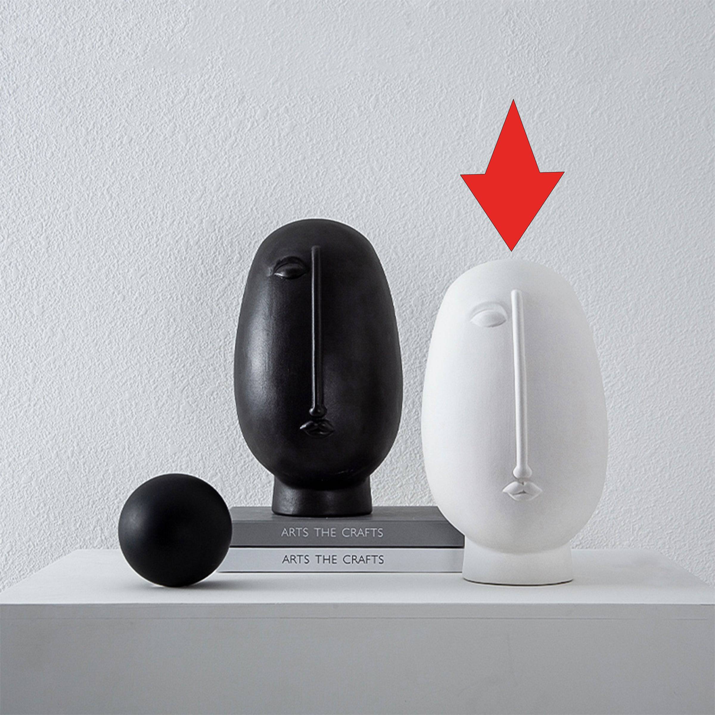 Half Man Décor - White Fa-D21011A -  Home Decor Figurines - ebarza Furniture UAE | Shop Modern Furniture in Abu Dhabi & Dubai - مفروشات ايبازرا في الامارات | تسوق اثاث عصري وديكورات مميزة في دبي وابوظبي
