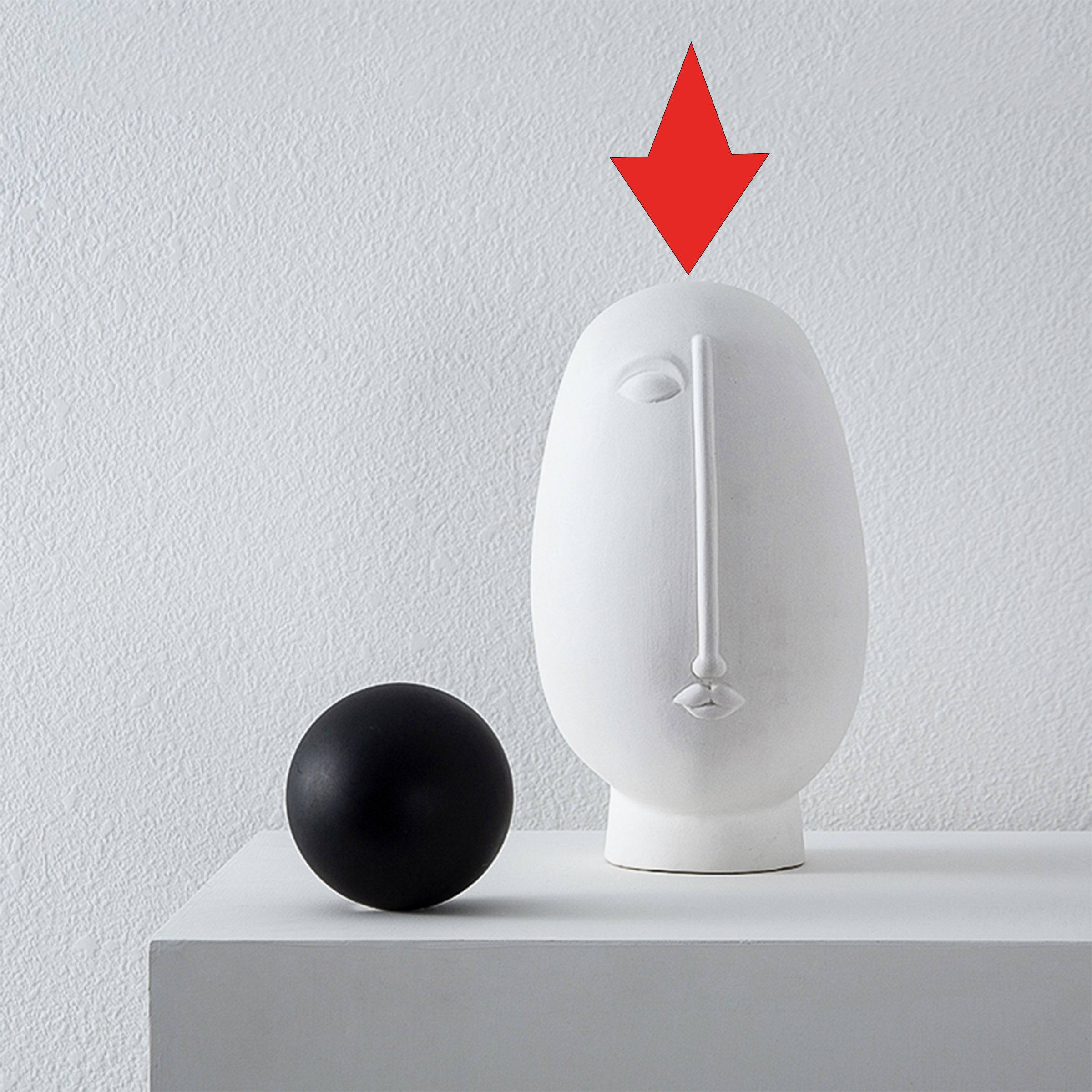 Half Man Décor - White Fa-D21011A -  Home Decor Figurines - ebarza Furniture UAE | Shop Modern Furniture in Abu Dhabi & Dubai - مفروشات ايبازرا في الامارات | تسوق اثاث عصري وديكورات مميزة في دبي وابوظبي