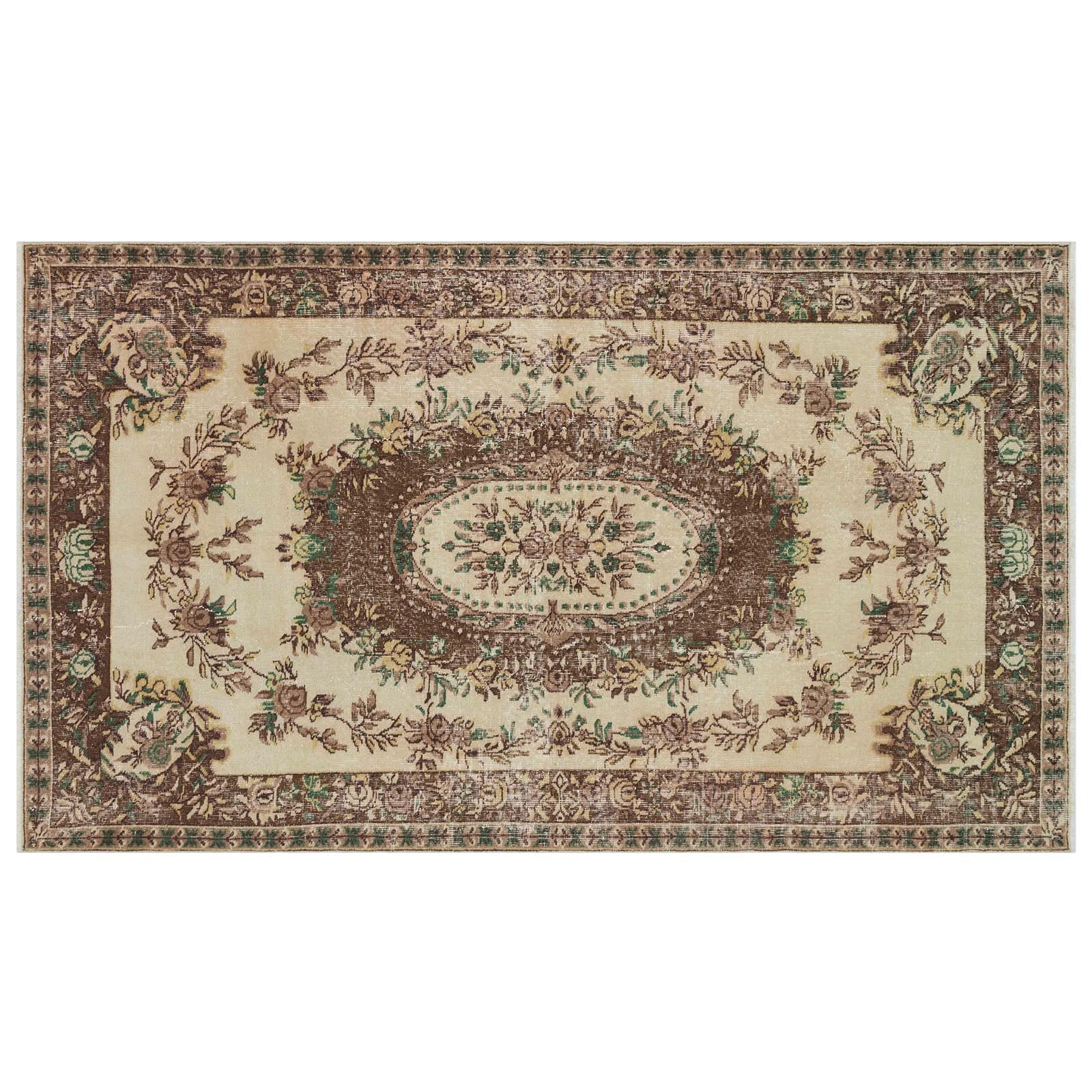 Hali 157X266 Cm Bursa Handmade Over Dyed Rug 1775 -  Rugs - ebarza Furniture UAE | Shop Modern Furniture in Abu Dhabi & Dubai - مفروشات ايبازرا في الامارات | تسوق اثاث عصري وديكورات مميزة في دبي وابوظبي