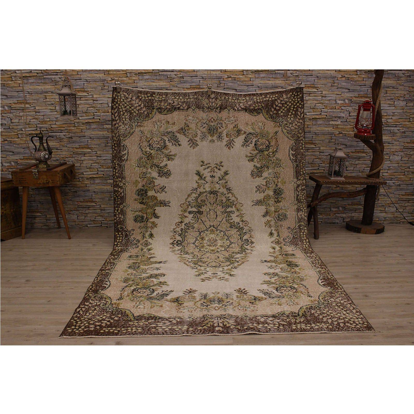 Hali 166X269 Cm Bursa Handmade Over Dyed Rug 2371 -  Rugs - ebarza Furniture UAE | Shop Modern Furniture in Abu Dhabi & Dubai - مفروشات ايبازرا في الامارات | تسوق اثاث عصري وديكورات مميزة في دبي وابوظبي
