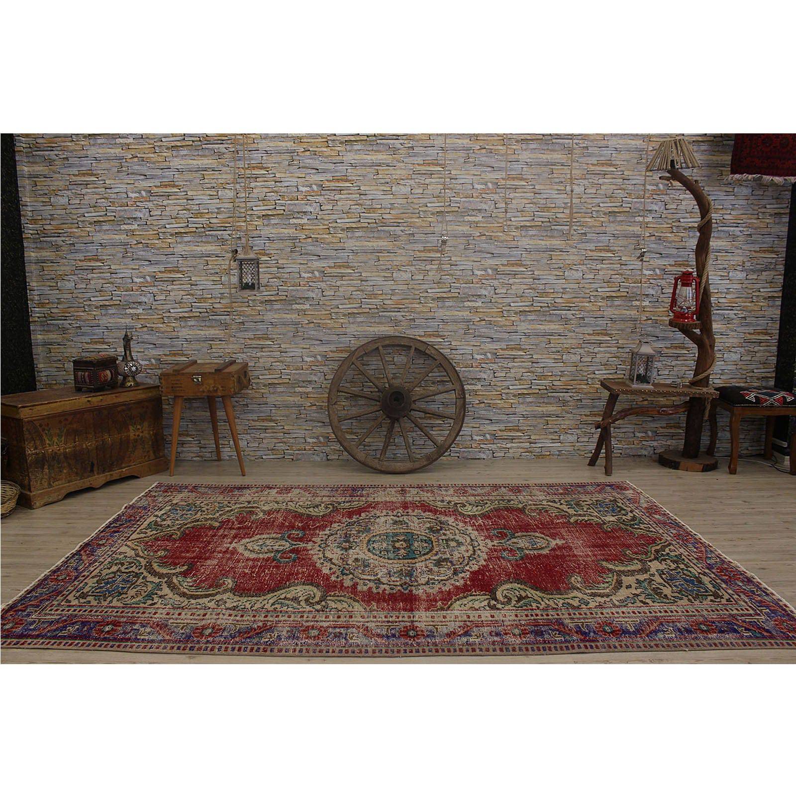 Hali 179X275  Cm Bursa Handmade Over Dyed Rug  2381 -  Rugs - ebarza Furniture UAE | Shop Modern Furniture in Abu Dhabi & Dubai - مفروشات ايبازرا في الامارات | تسوق اثاث عصري وديكورات مميزة في دبي وابوظبي
