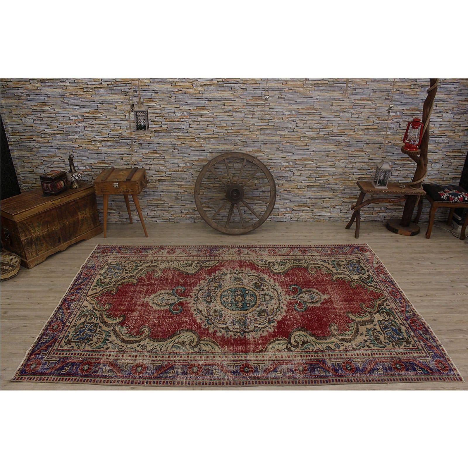 Hali 179X275  Cm Bursa Handmade Over Dyed Rug  2381 -  Rugs - ebarza Furniture UAE | Shop Modern Furniture in Abu Dhabi & Dubai - مفروشات ايبازرا في الامارات | تسوق اثاث عصري وديكورات مميزة في دبي وابوظبي
