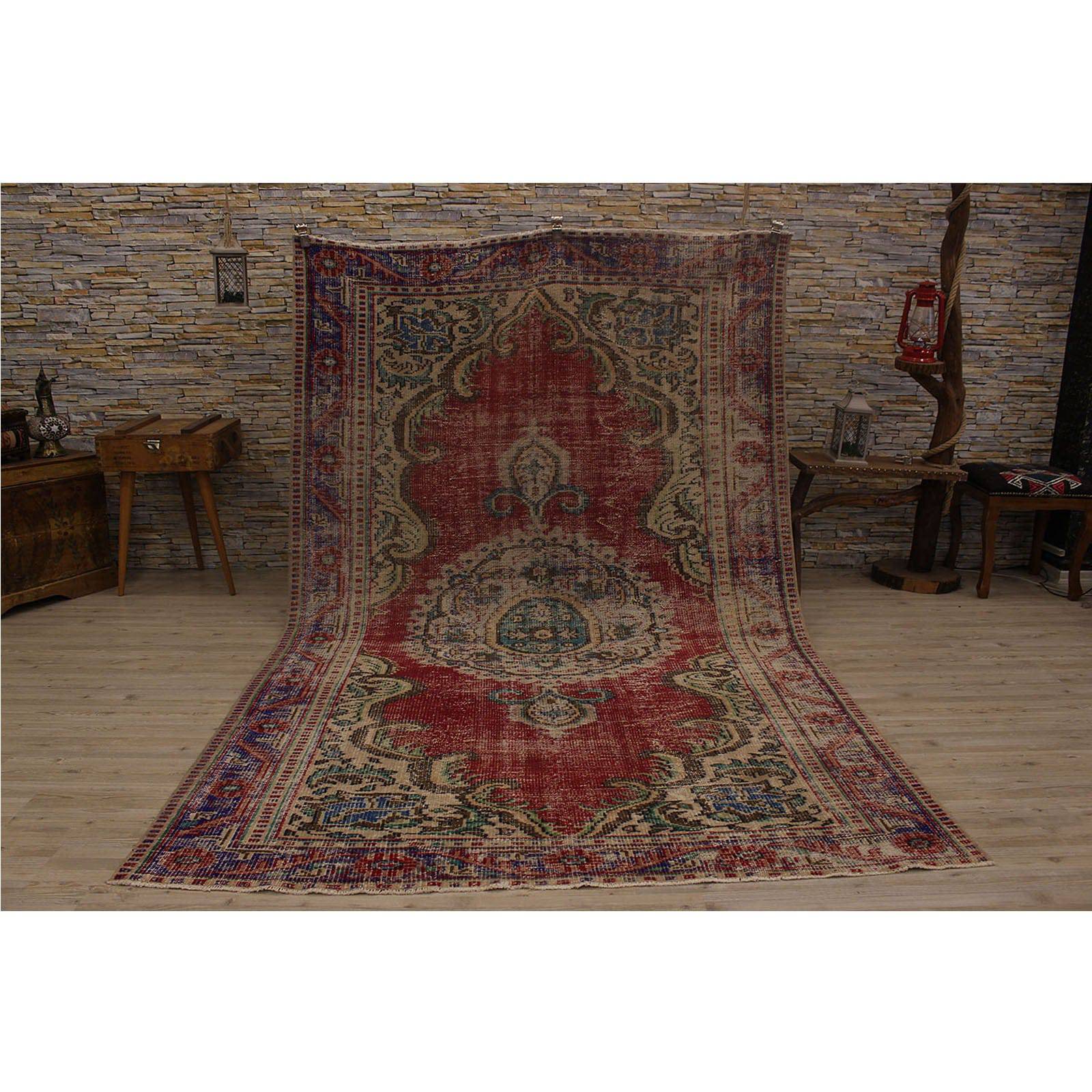 Hali 179X275  Cm Bursa Handmade Over Dyed Rug  2381 -  Rugs - ebarza Furniture UAE | Shop Modern Furniture in Abu Dhabi & Dubai - مفروشات ايبازرا في الامارات | تسوق اثاث عصري وديكورات مميزة في دبي وابوظبي