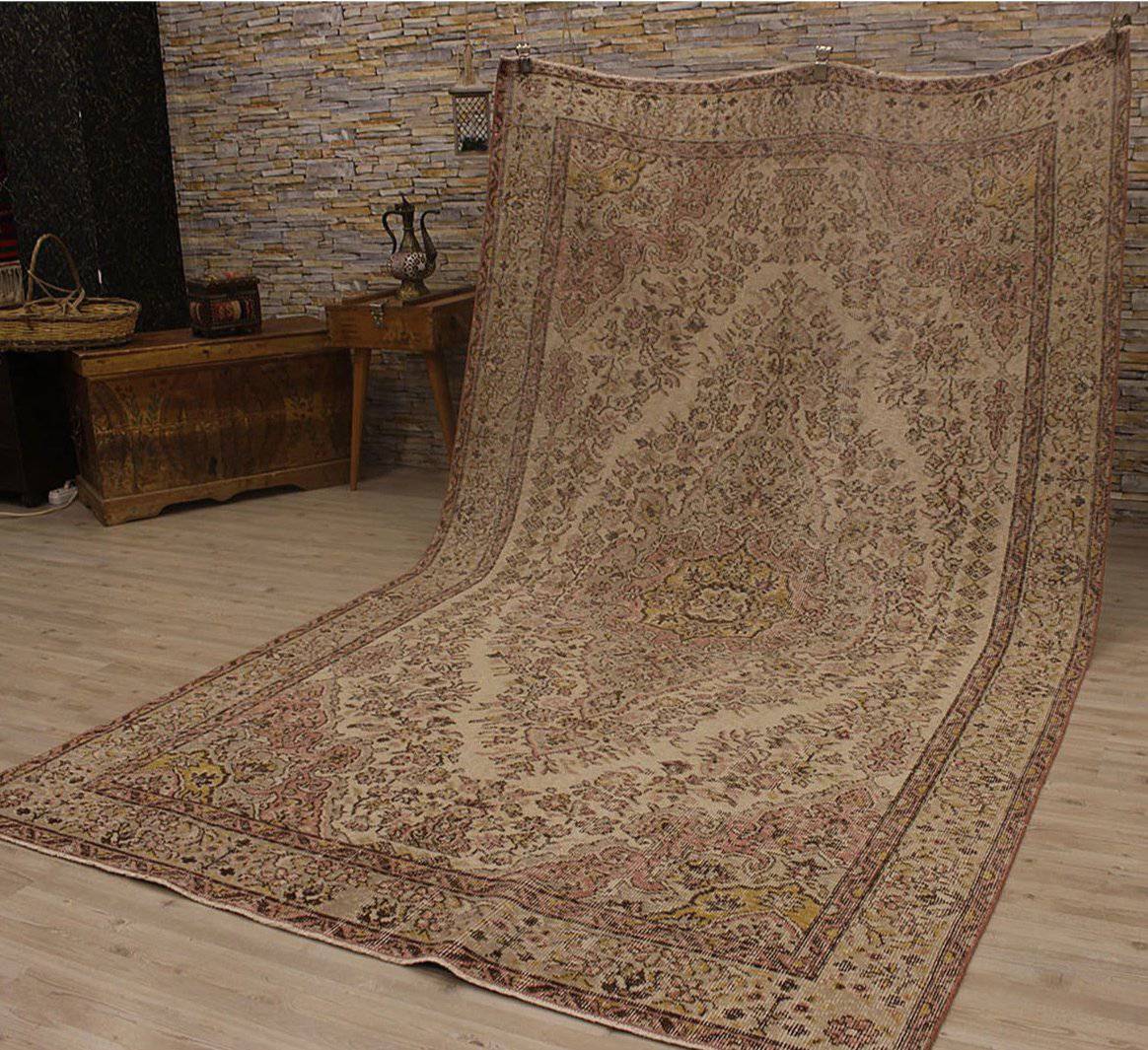 Hali 184X301 Cm Bursa Handmade Over Dyed Rug 2362 -  Rugs - ebarza Furniture UAE | Shop Modern Furniture in Abu Dhabi & Dubai - مفروشات ايبازرا في الامارات | تسوق اثاث عصري وديكورات مميزة في دبي وابوظبي