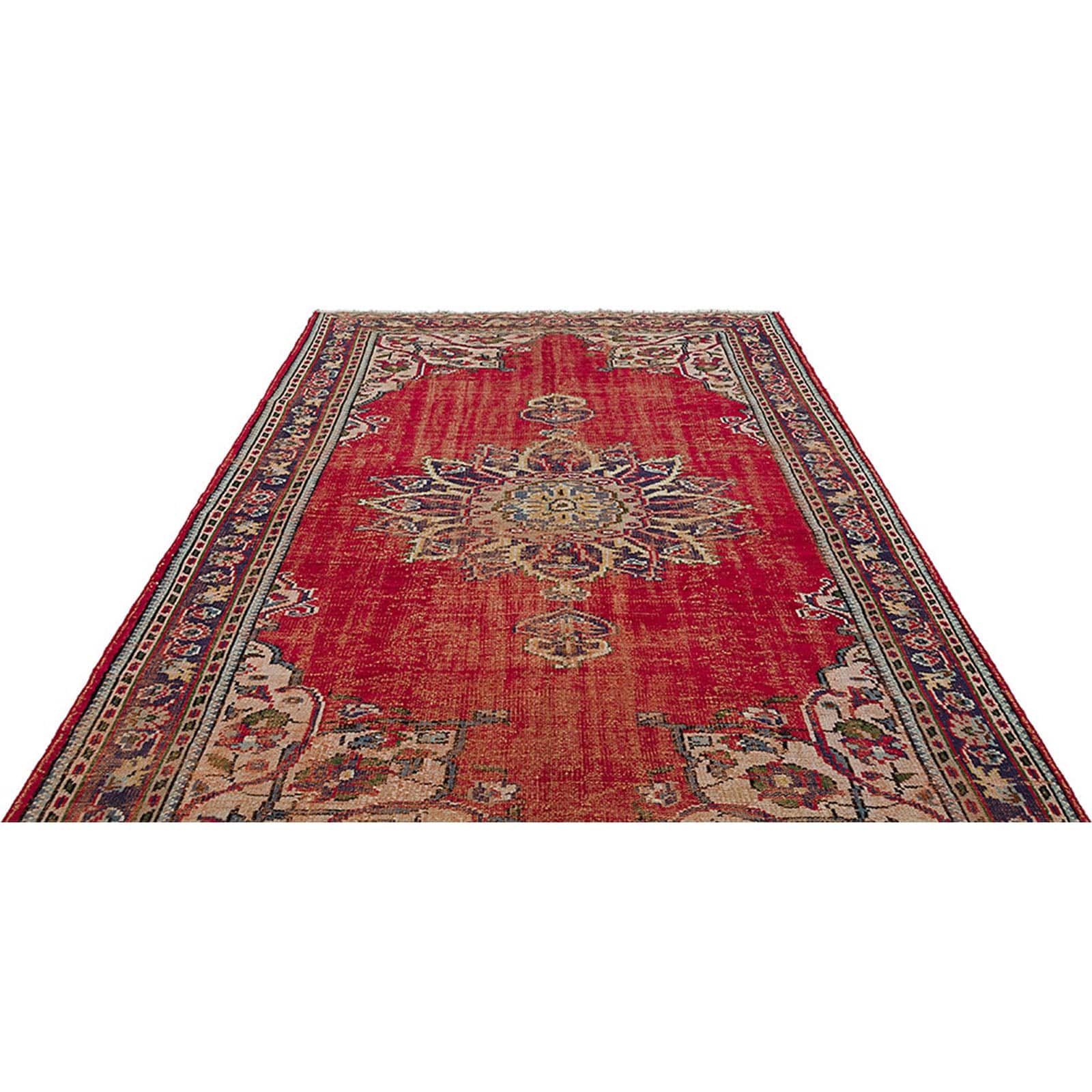 Hali 202X282  Cm Bursa Handmade Over Dyed Rug  2038 -  Rugs - ebarza Furniture UAE | Shop Modern Furniture in Abu Dhabi & Dubai - مفروشات ايبازرا في الامارات | تسوق اثاث عصري وديكورات مميزة في دبي وابوظبي