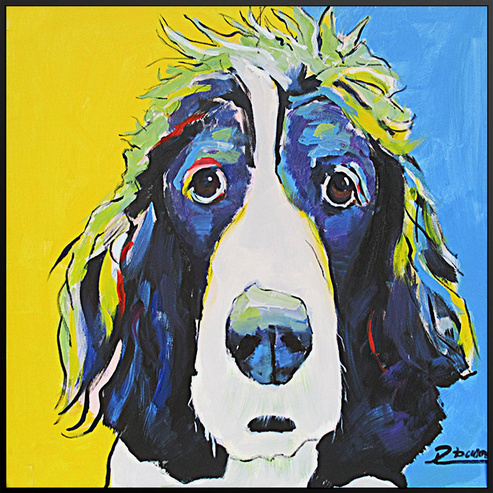Hand Painted Art Painting With Frame 105X105 Cm Soap0015 -  Paintings - ebarza Furniture UAE | Shop Modern Furniture in Abu Dhabi & Dubai - مفروشات ايبازرا في الامارات | تسوق اثاث عصري وديكورات مميزة في دبي وابوظبي