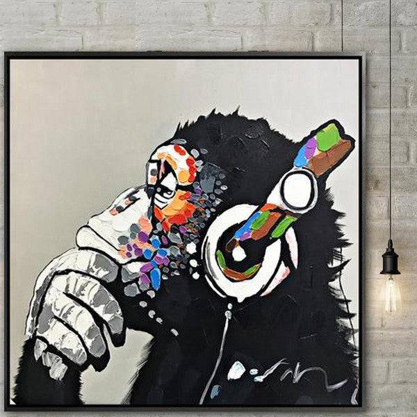 Hand Painted Art Painting With Frame 140X140 Cm PNM002XL/SOAP002 -  Paintings - ebarza Furniture UAE | Shop Modern Furniture in Abu Dhabi & Dubai - مفروشات ايبازرا في الامارات | تسوق اثاث عصري وديكورات مميزة في دبي وابوظبي