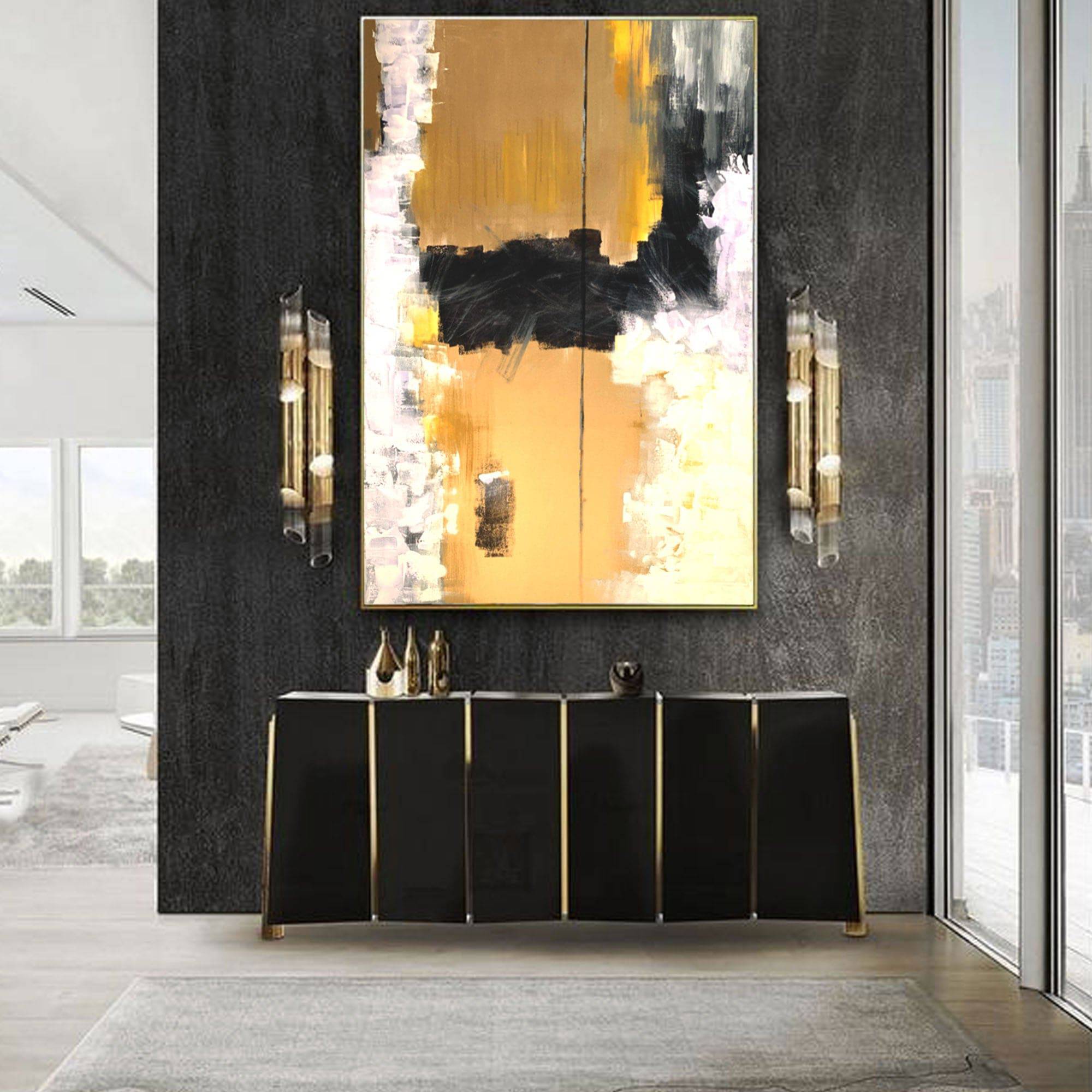 AS IS -  Hand Painted Art Painting With Frame 180X120 Cm Soap0070 -  DISPLAY ITEM - ebarza Furniture UAE | Shop Modern Furniture in Abu Dhabi & Dubai - مفروشات ايبازرا في الامارات | تسوق اثاث عصري وديكورات مميزة في دبي وابوظبي