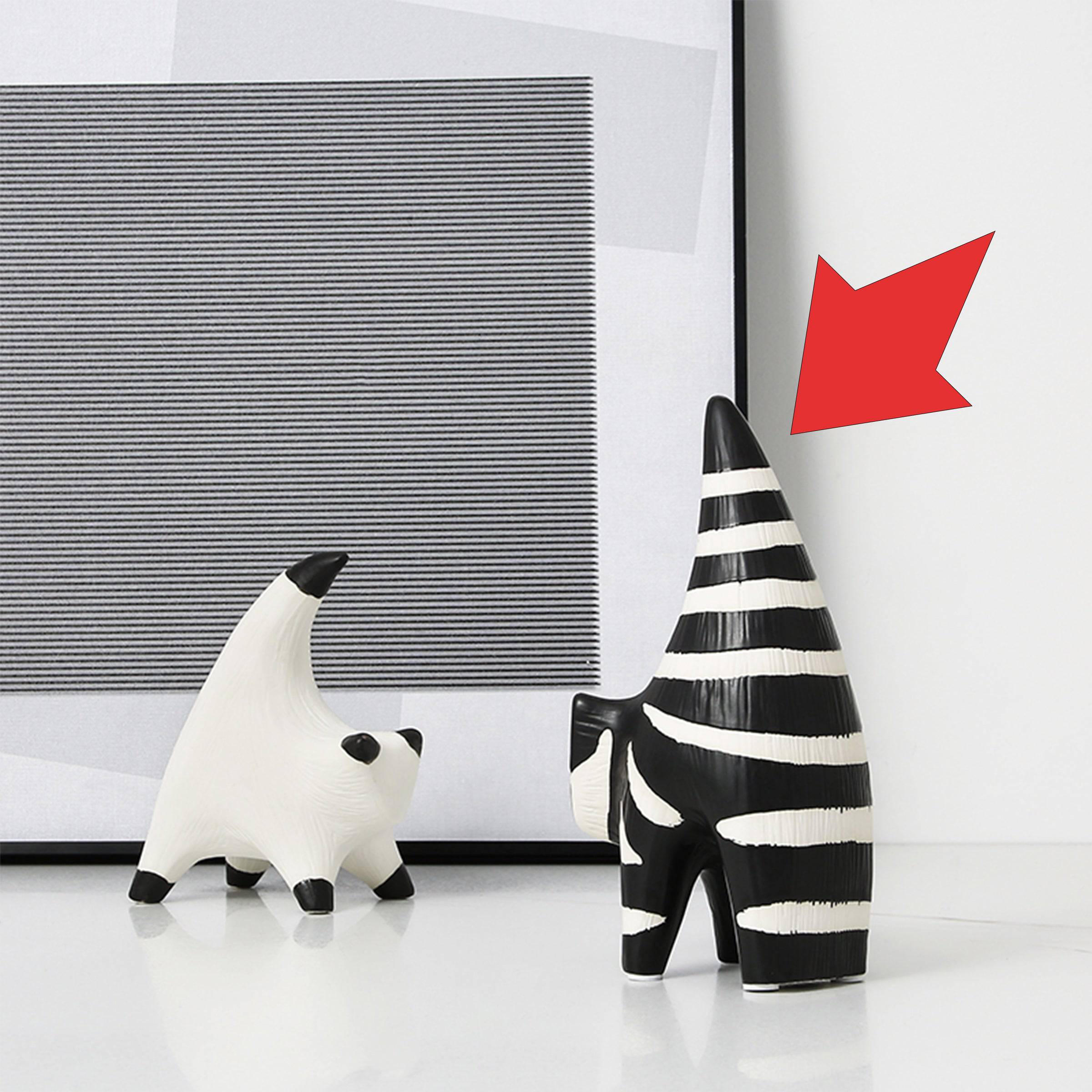 Hand Painted Cat Ornament -A Fa-D21083A -  Home Decor Figurines - ebarza Furniture UAE | Shop Modern Furniture in Abu Dhabi & Dubai - مفروشات ايبازرا في الامارات | تسوق اثاث عصري وديكورات مميزة في دبي وابوظبي