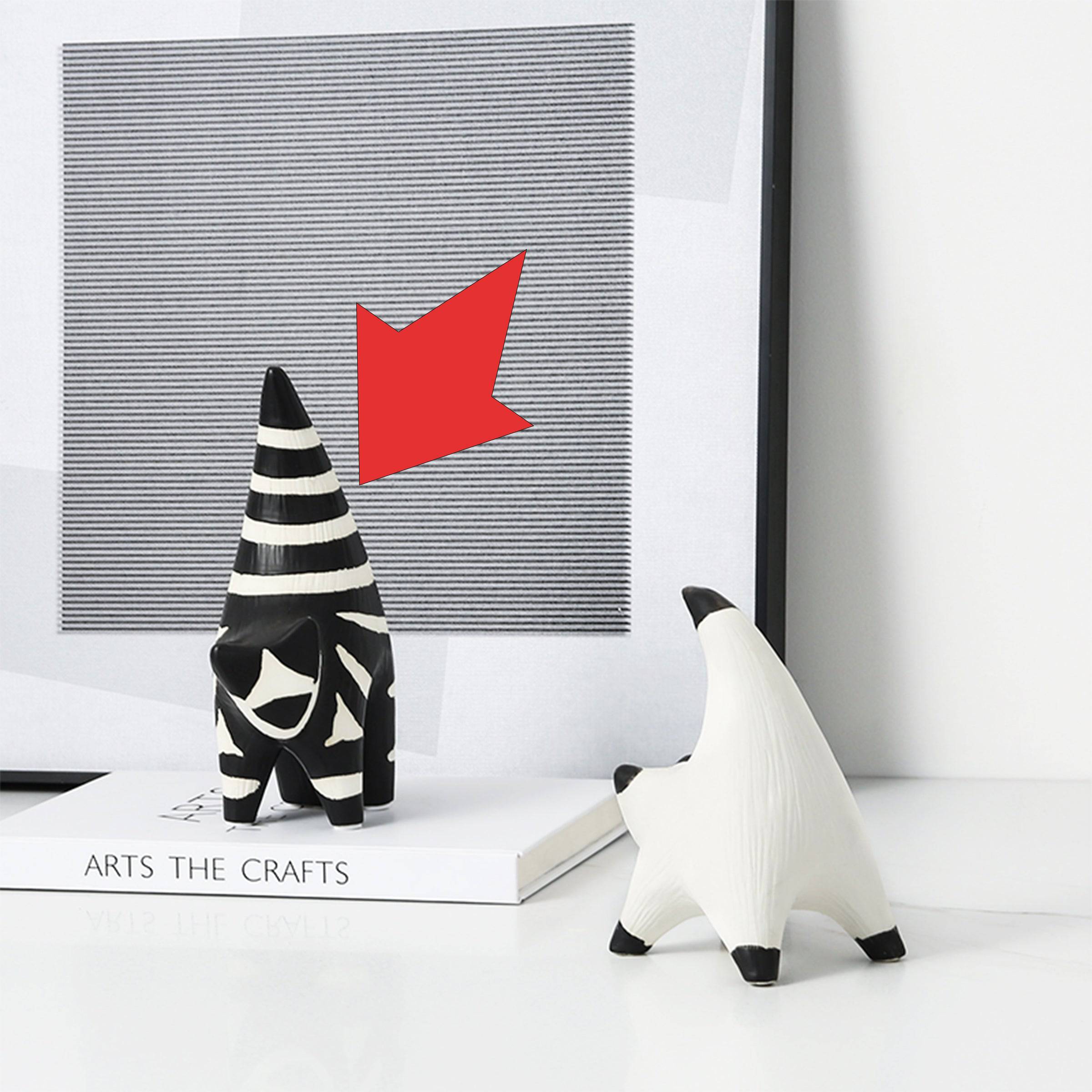 Hand Painted Cat Ornament -A Fa-D21083A -  Home Decor Figurines - ebarza Furniture UAE | Shop Modern Furniture in Abu Dhabi & Dubai - مفروشات ايبازرا في الامارات | تسوق اثاث عصري وديكورات مميزة في دبي وابوظبي