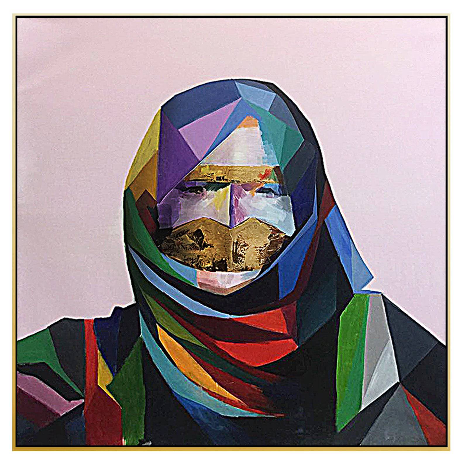 Hand Painted UAE Culture Art Painting With Frame 65X65 Cm SOAP055SM -  Paintings - ebarza Furniture UAE | Shop Modern Furniture in Abu Dhabi & Dubai - مفروشات ايبازرا في الامارات | تسوق اثاث عصري وديكورات مميزة في دبي وابوظبي