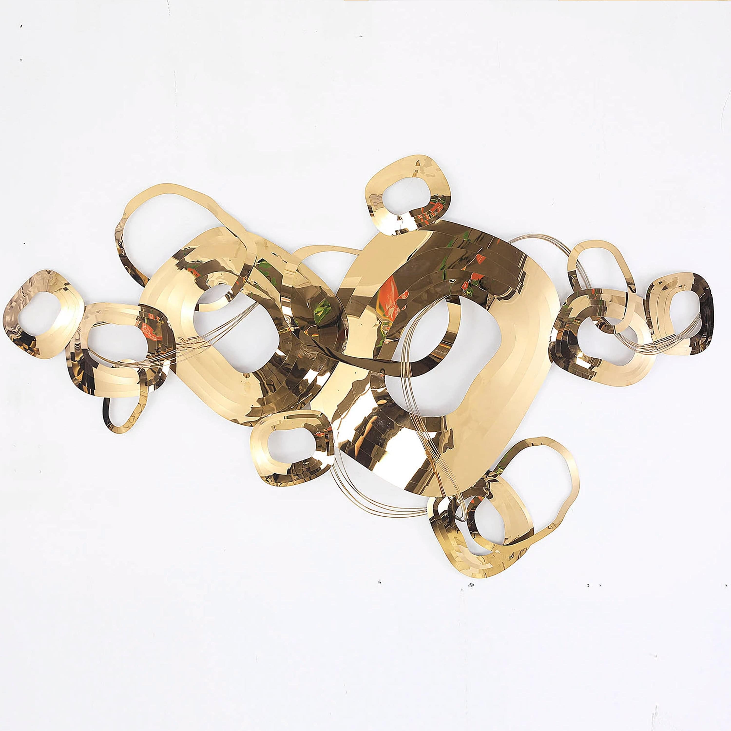 Pre-order 35 Days Delivery Handcrafted Stainless Steel Artwork Z08006-G -  Artwork - ebarza Furniture UAE | Shop Modern Furniture in Abu Dhabi & Dubai - مفروشات ايبازرا في الامارات | تسوق اثاث عصري وديكورات مميزة في دبي وابوظبي