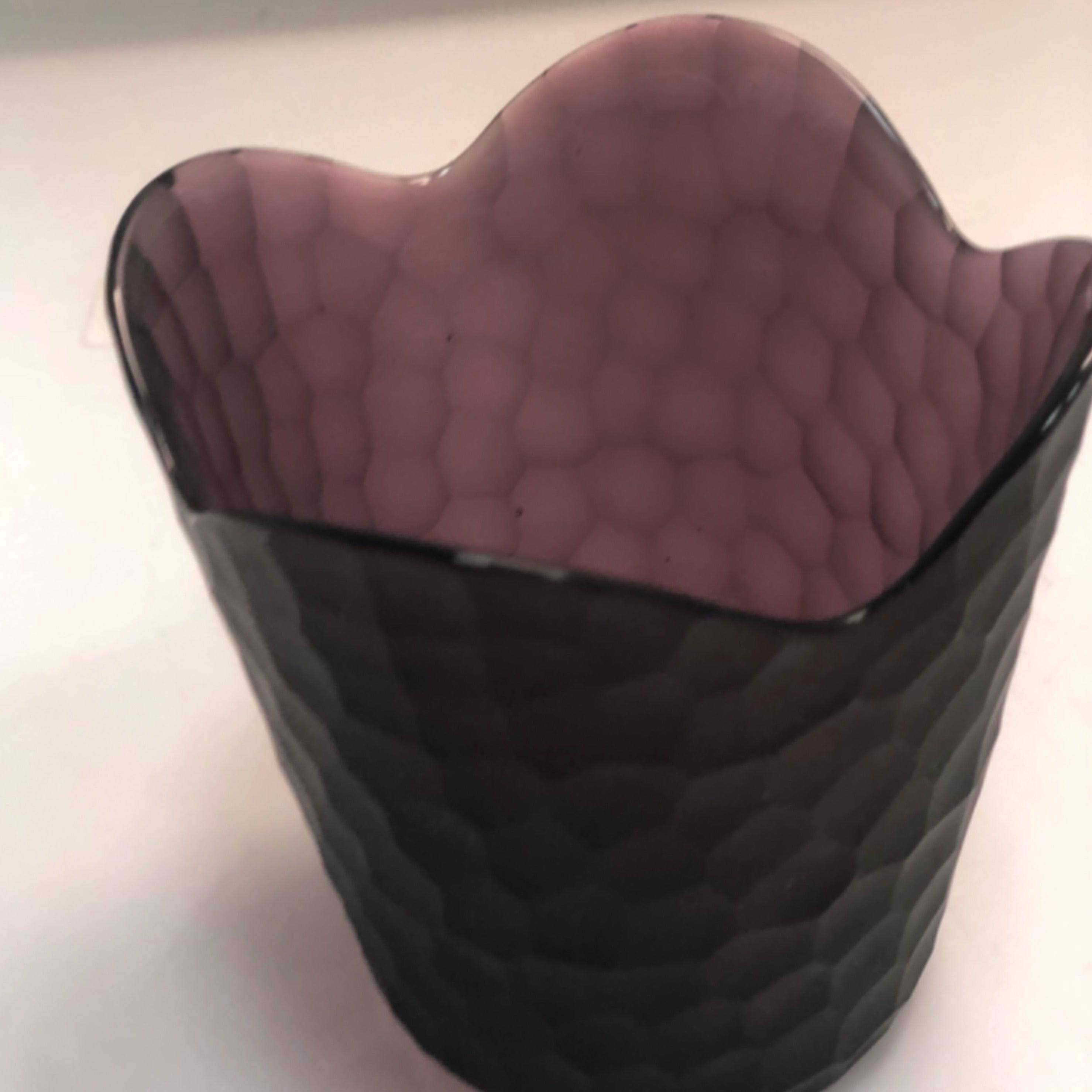 Handmade Balloton Glass Vase A0234-135-Purple -  Vases - ebarza Furniture UAE | Shop Modern Furniture in Abu Dhabi & Dubai - مفروشات ايبازرا في الامارات | تسوق اثاث عصري وديكورات مميزة في دبي وابوظبي