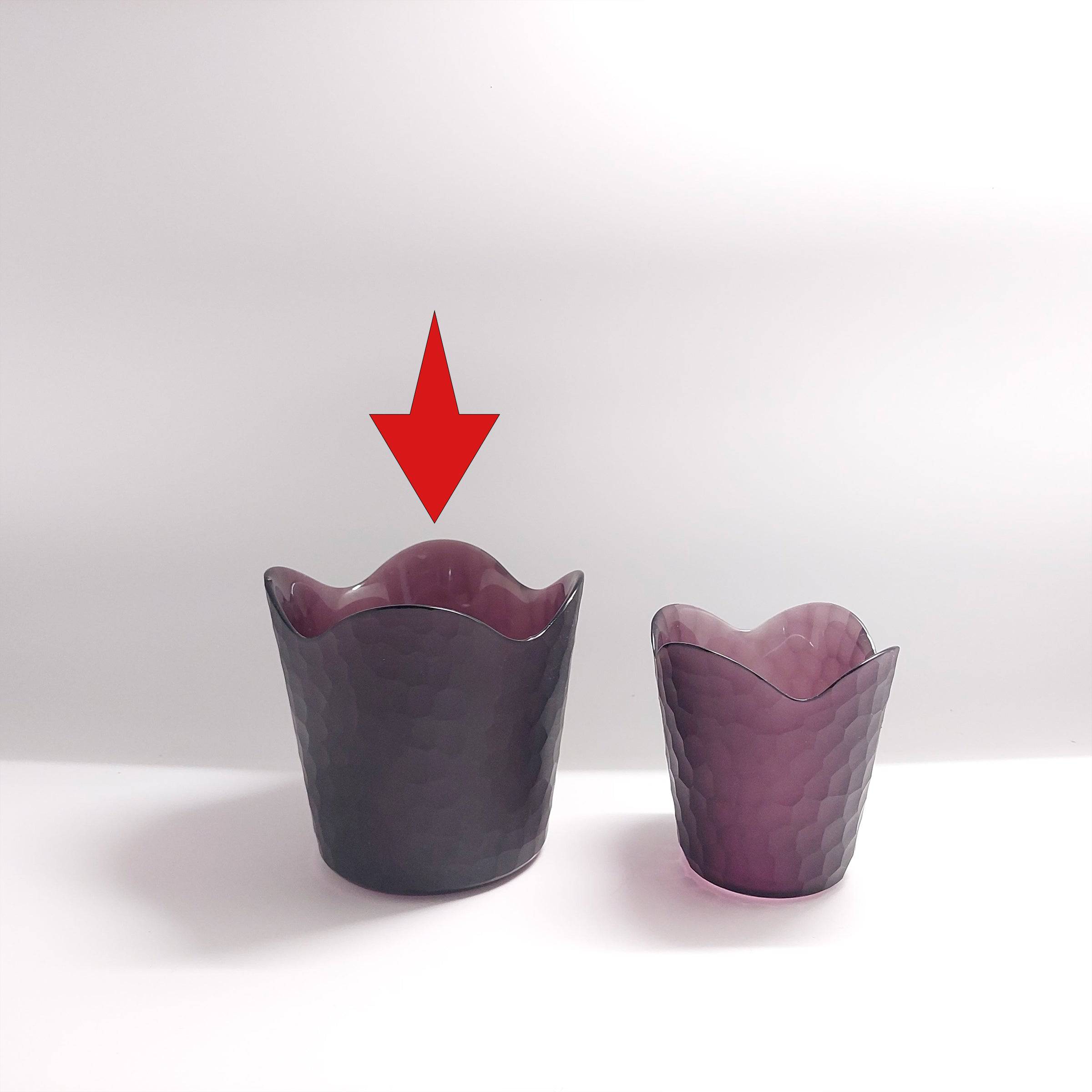 Handmade Balloton Glass Vase A0234-135-Purple -  Vases - ebarza Furniture UAE | Shop Modern Furniture in Abu Dhabi & Dubai - مفروشات ايبازرا في الامارات | تسوق اثاث عصري وديكورات مميزة في دبي وابوظبي