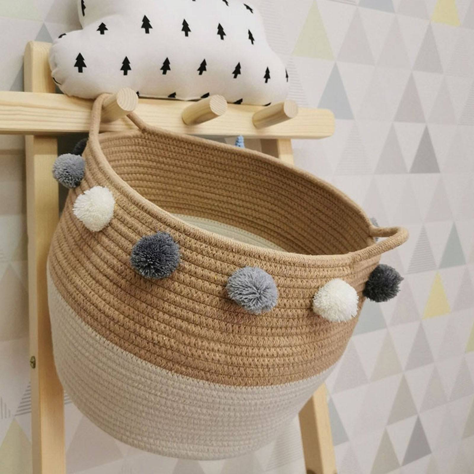 Handmade Basket 190410-015 -  Baskets - ebarza Furniture UAE | Shop Modern Furniture in Abu Dhabi & Dubai - مفروشات ايبازرا في الامارات | تسوق اثاث عصري وديكورات مميزة في دبي وابوظبي
