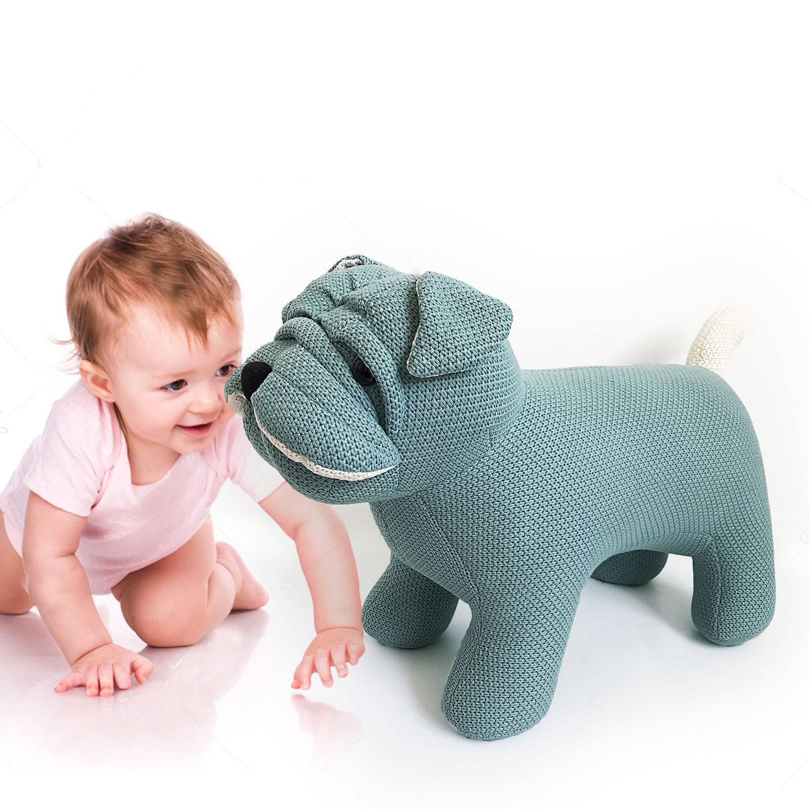 Handmade Cute Bulldog Decorative Lt-R07 -  Kids Dolls - ebarza Furniture UAE | Shop Modern Furniture in Abu Dhabi & Dubai - مفروشات ايبازرا في الامارات | تسوق اثاث عصري وديكورات مميزة في دبي وابوظبي
