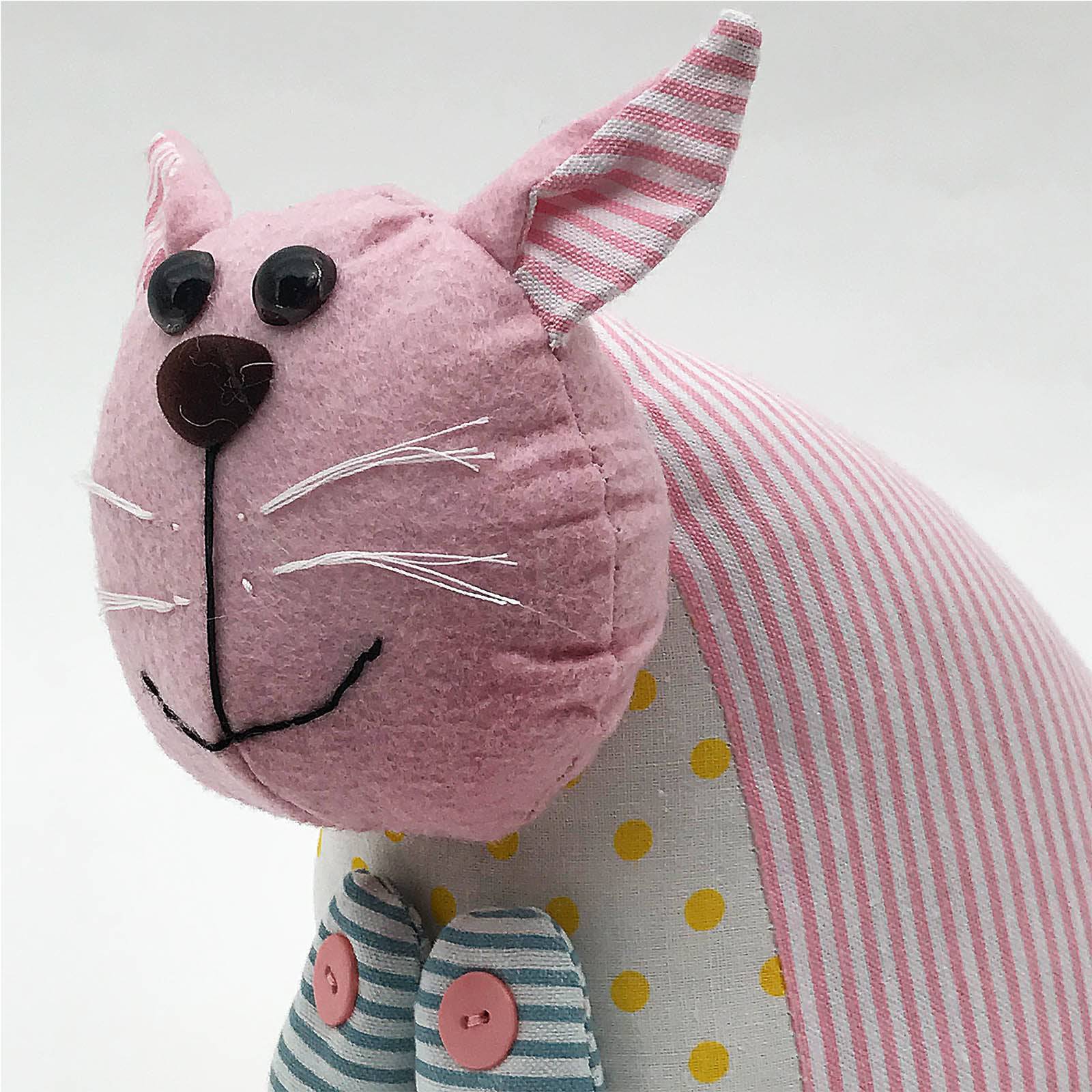 Handmade Cute Cat Animal Decorative Doll/Door Stopper T11217B -  Doll/Door stopper - ebarza Furniture UAE | Shop Modern Furniture in Abu Dhabi & Dubai - مفروشات ايبازرا في الامارات | تسوق اثاث عصري وديكورات مميزة في دبي وابوظبي