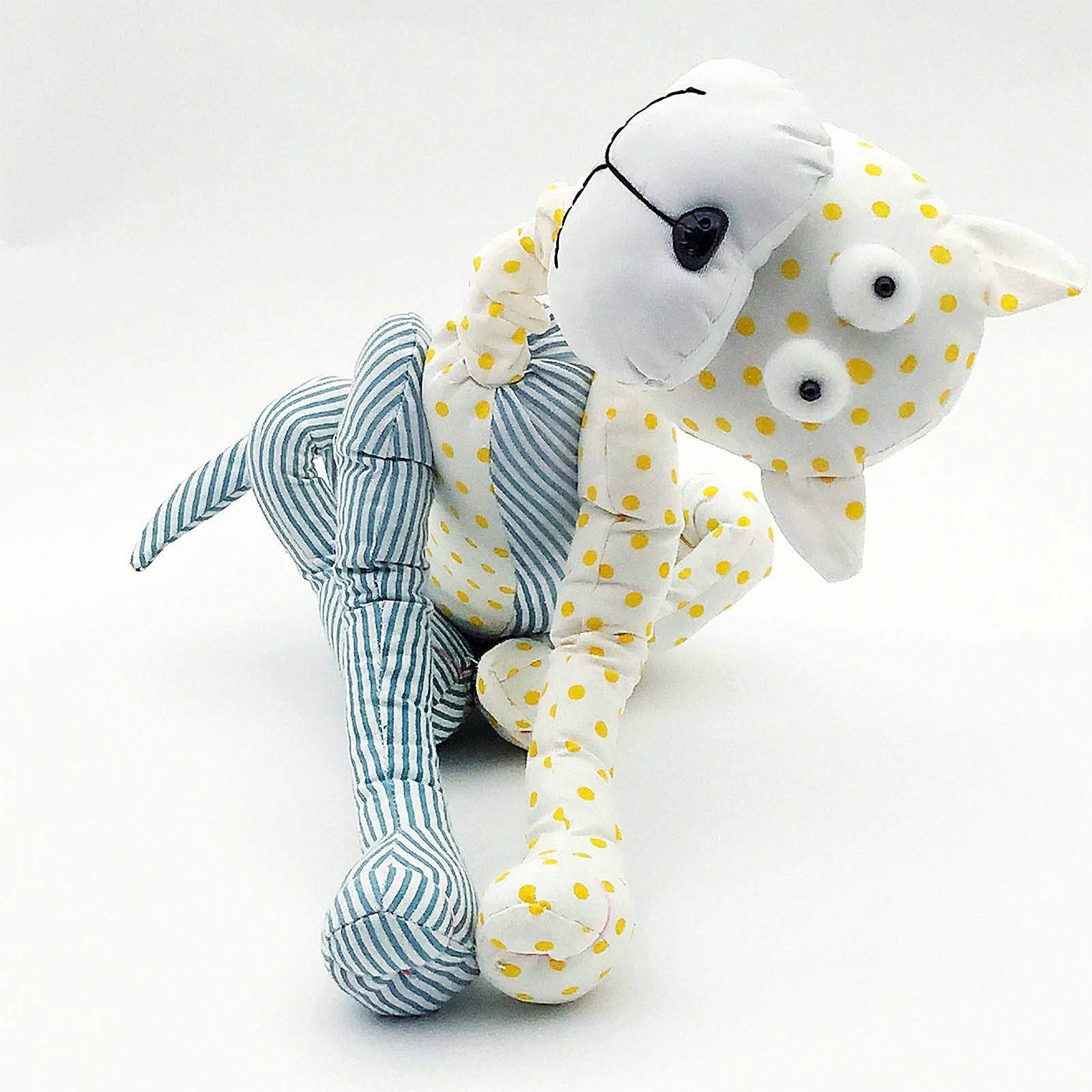 Handmade Cute Cat Decorative Doll/Door Stopper T18002 -  Doll/Door stopper - ebarza Furniture UAE | Shop Modern Furniture in Abu Dhabi & Dubai - مفروشات ايبازرا في الامارات | تسوق اثاث عصري وديكورات مميزة في دبي وابوظبي