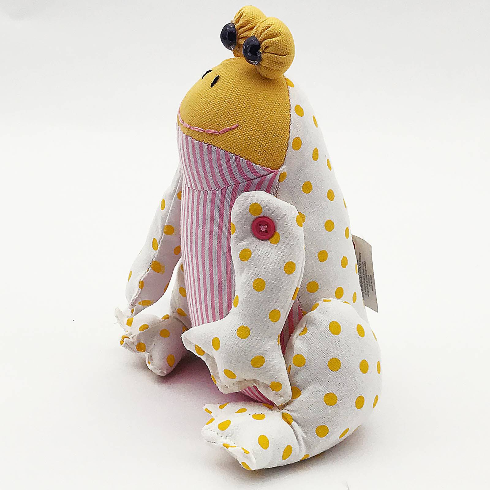 Handmade Cute Frog Decorative Doll/Door Stopper T12096-1 -  Doll/Door stopper - ebarza Furniture UAE | Shop Modern Furniture in Abu Dhabi & Dubai - مفروشات ايبازرا في الامارات | تسوق اثاث عصري وديكورات مميزة في دبي وابوظبي