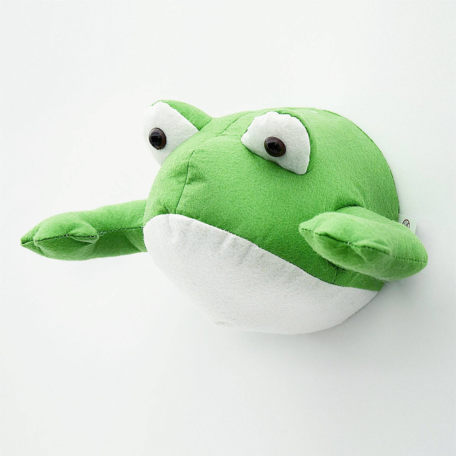 Handmade Cute Frog Wall Decoration  T18116 -  Kids Wall Decor - ebarza Furniture UAE | Shop Modern Furniture in Abu Dhabi & Dubai - مفروشات ايبازرا في الامارات | تسوق اثاث عصري وديكورات مميزة في دبي وابوظبي