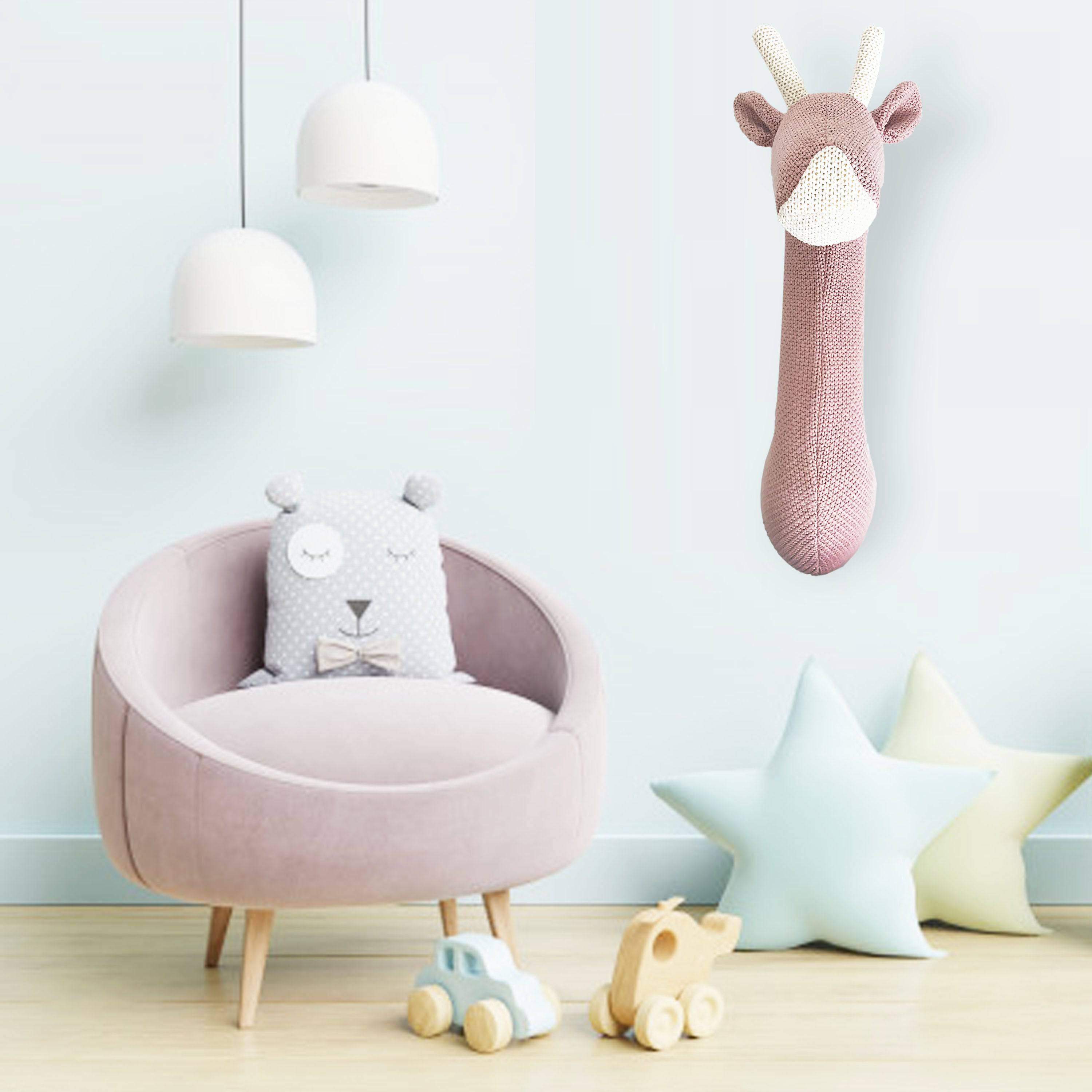 Handmade Cute Giraffe Wall Decoration  Lt-T05 -  Kids Wall Decor - ebarza Furniture UAE | Shop Modern Furniture in Abu Dhabi & Dubai - مفروشات ايبازرا في الامارات | تسوق اثاث عصري وديكورات مميزة في دبي وابوظبي
