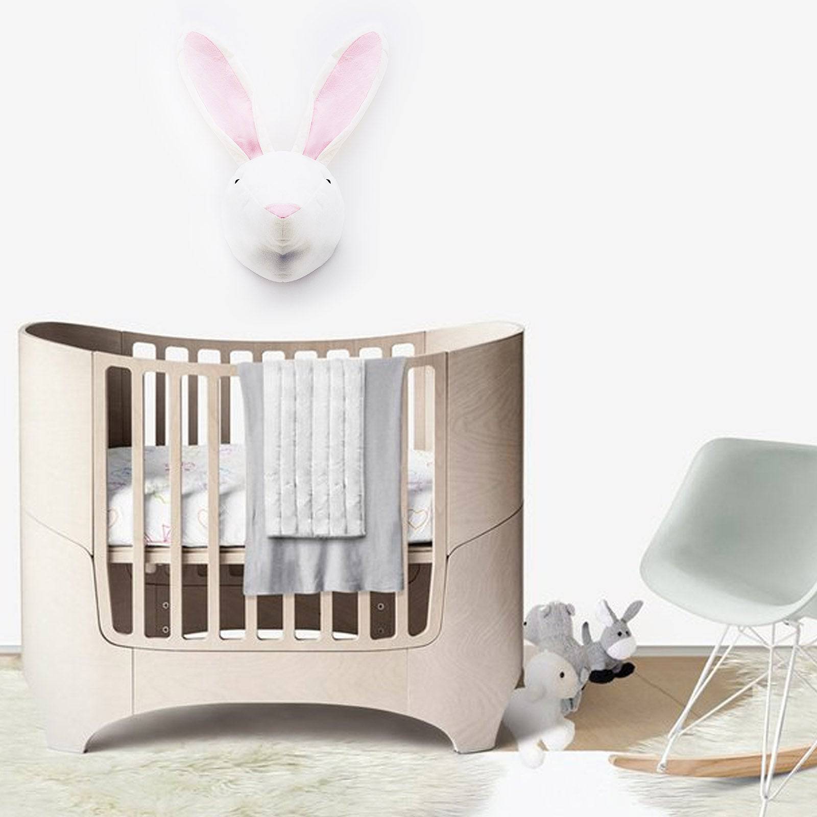 Handmade Cute Rabbit Wall Decoration  T18114 -  Kids Wall Decor - ebarza Furniture UAE | Shop Modern Furniture in Abu Dhabi & Dubai - مفروشات ايبازرا في الامارات | تسوق اثاث عصري وديكورات مميزة في دبي وابوظبي
