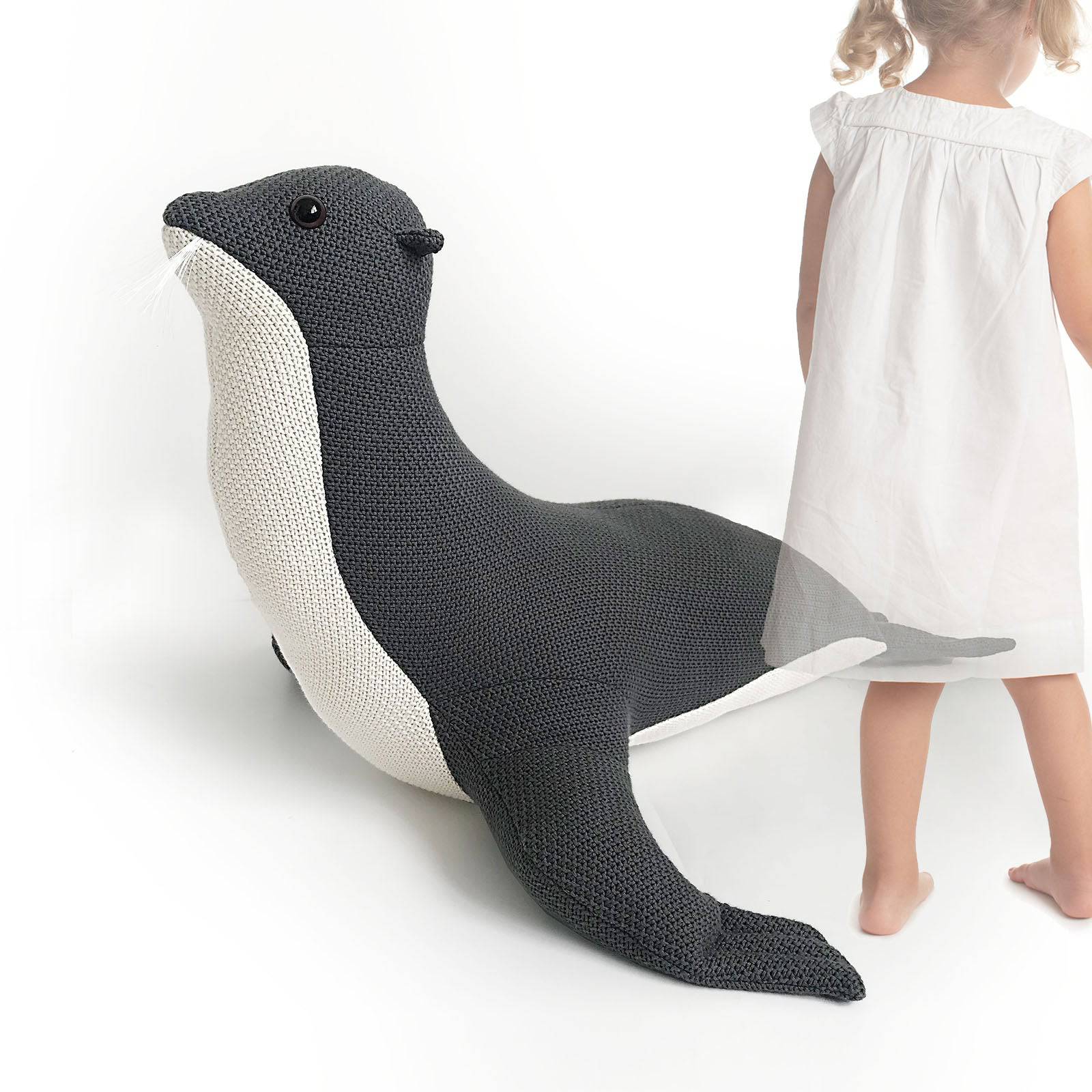 Handmade Cute Seal Decorative Hy18-001 -  Kids Dolls - ebarza Furniture UAE | Shop Modern Furniture in Abu Dhabi & Dubai - مفروشات ايبازرا في الامارات | تسوق اثاث عصري وديكورات مميزة في دبي وابوظبي