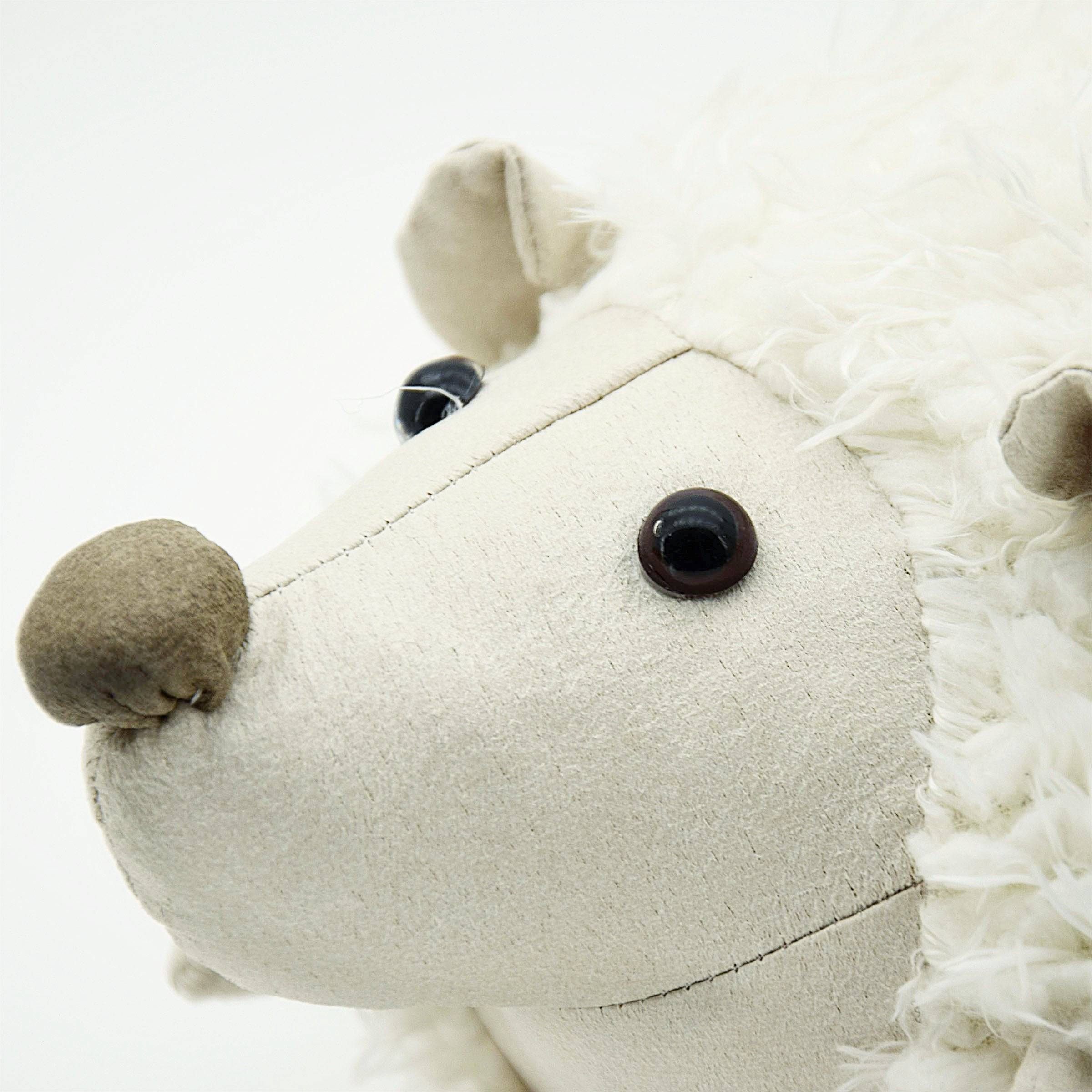 Handmade Cute White Hedgehog Decorative Doll/Door Stopper  T16062 -  Doll/Door stopper - ebarza Furniture UAE | Shop Modern Furniture in Abu Dhabi & Dubai - مفروشات ايبازرا في الامارات | تسوق اثاث عصري وديكورات مميزة في دبي وابوظبي
