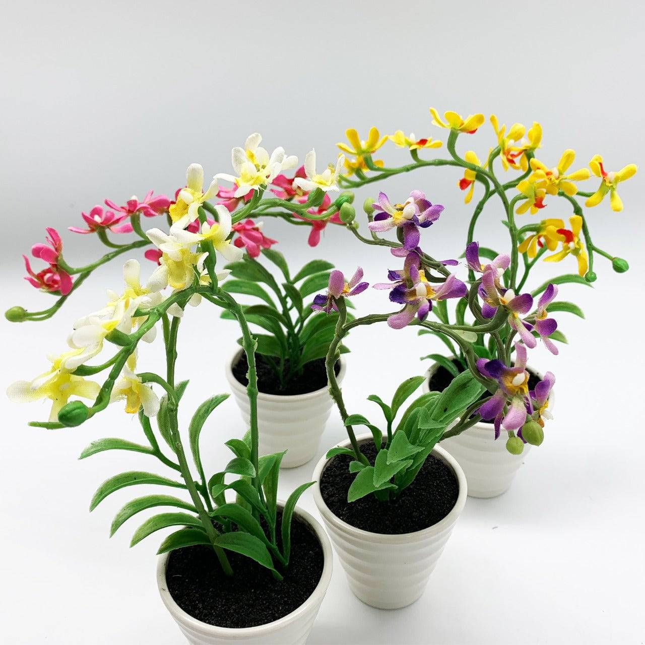 Handmade Decorative Artificial Plant+Planter Pot P00676-Pink -  Planter Boxes - ebarza Furniture UAE | Shop Modern Furniture in Abu Dhabi & Dubai - مفروشات ايبازرا في الامارات | تسوق اثاث عصري وديكورات مميزة في دبي وابوظبي