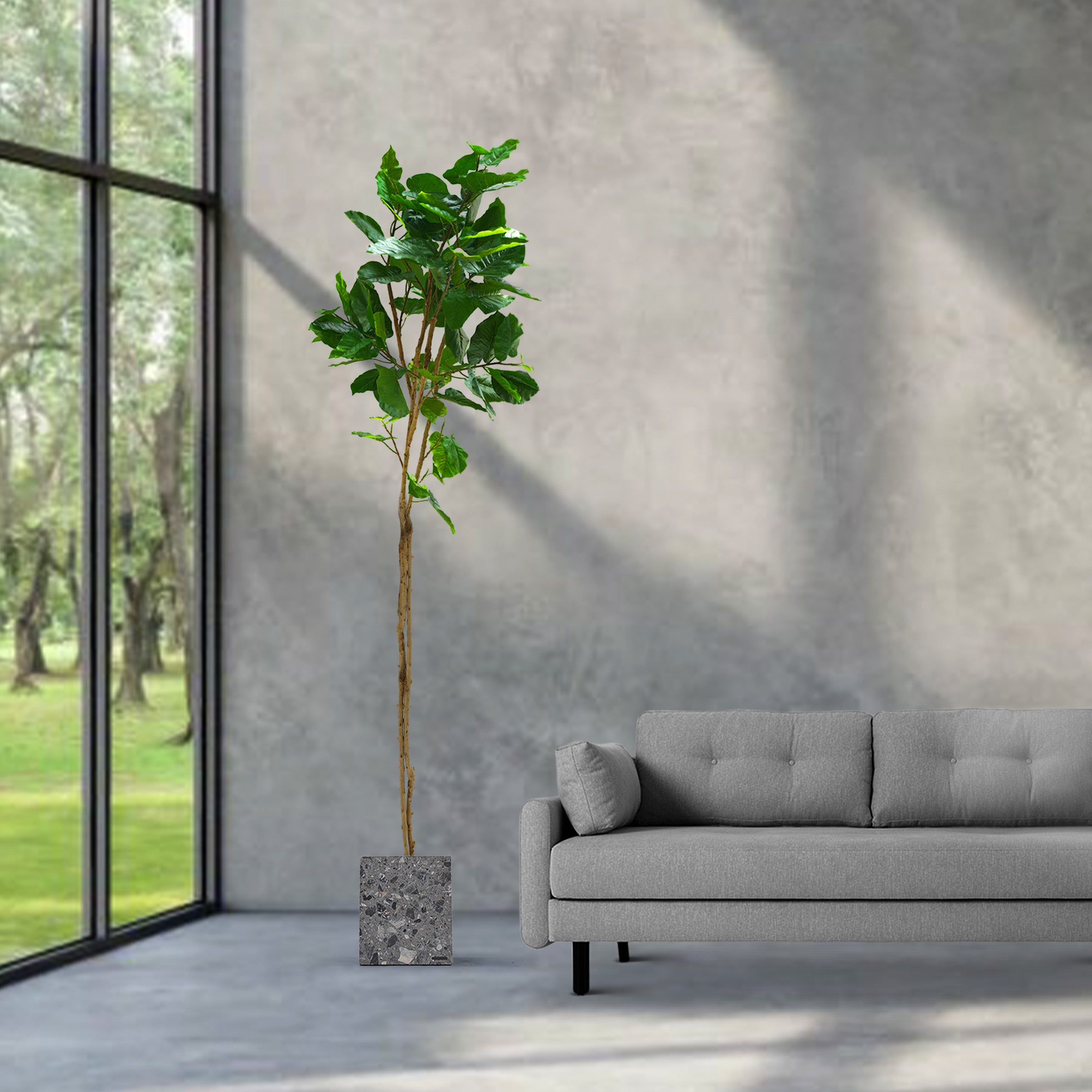 Handmade Decorative Artificial Tree With Plastic Pot N36020-S188 -  Plants - ebarza Furniture UAE | Shop Modern Furniture in Abu Dhabi & Dubai - مفروشات ايبازرا في الامارات | تسوق اثاث عصري وديكورات مميزة في دبي وابوظبي