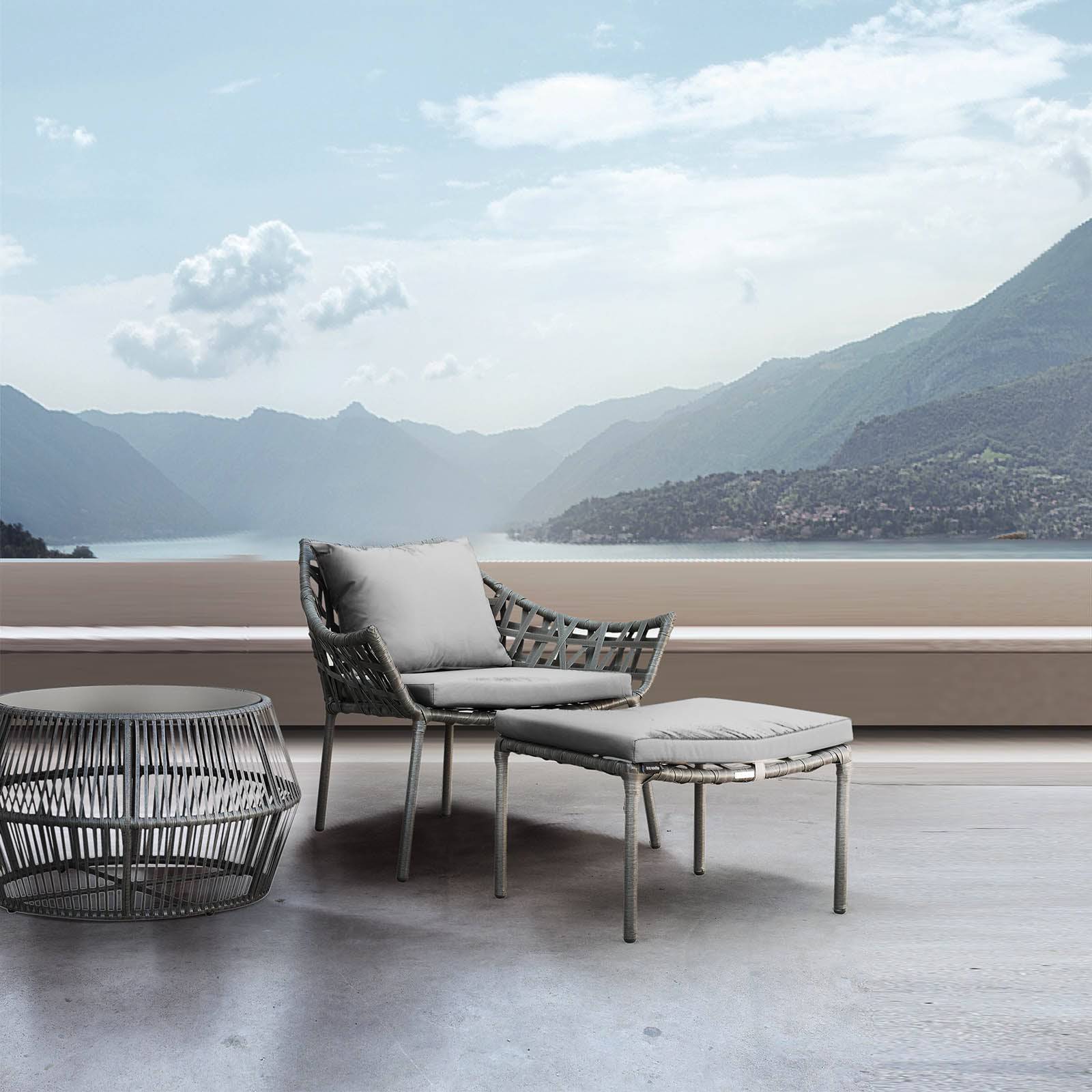 Harp Outdoor Center Table 15530302 -  Outdoor Tables - ebarza Furniture UAE | Shop Modern Furniture in Abu Dhabi & Dubai - مفروشات ايبازرا في الامارات | تسوق اثاث عصري وديكورات مميزة في دبي وابوظبي