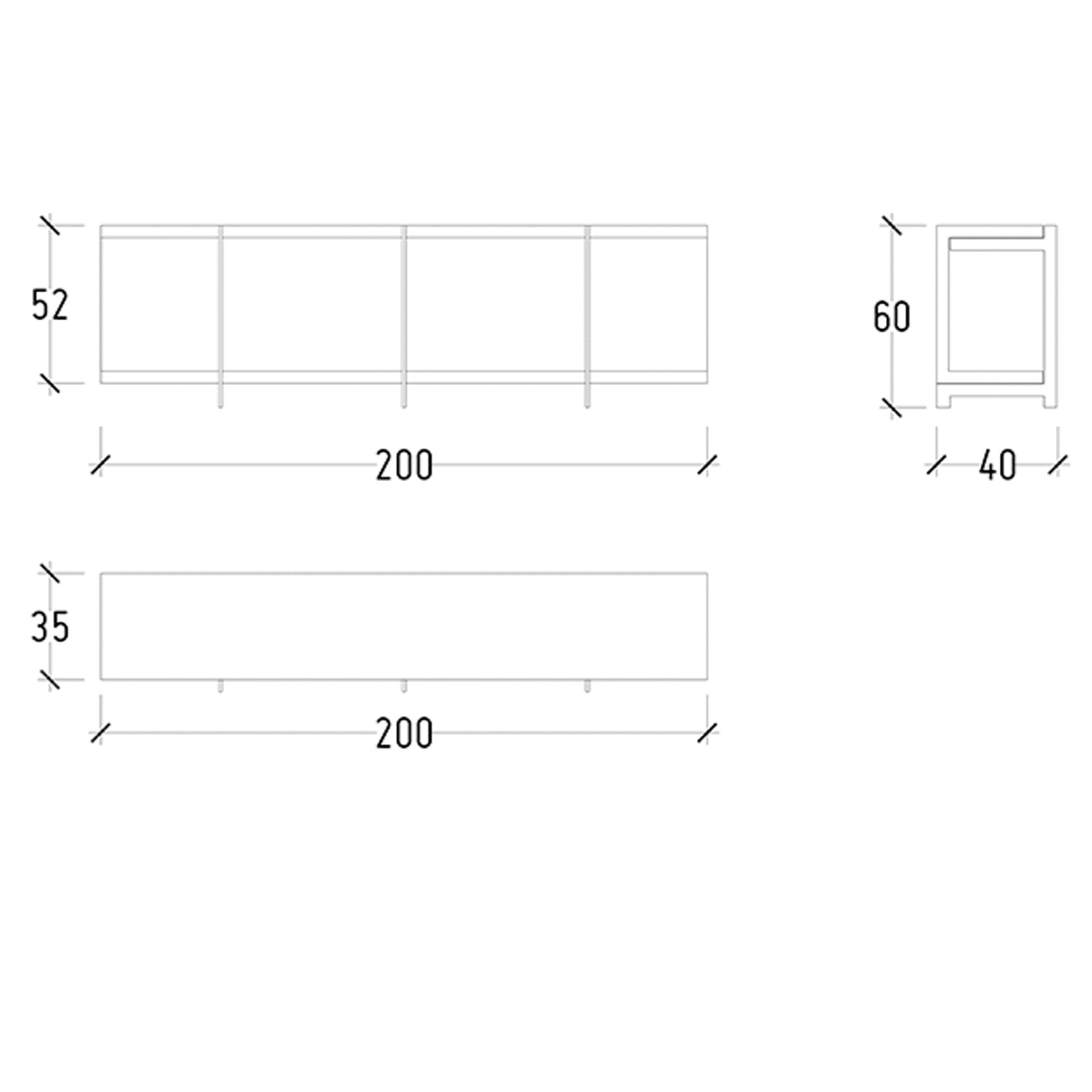 Display Item - Help Sofa Back Or Tv Unit 200Cm  Help-001YAS -  DISPLAY ITEM - ebarza Furniture UAE | Shop Modern Furniture in Abu Dhabi & Dubai - مفروشات ايبازرا في الامارات | تسوق اثاث عصري وديكورات مميزة في دبي وابوظبي