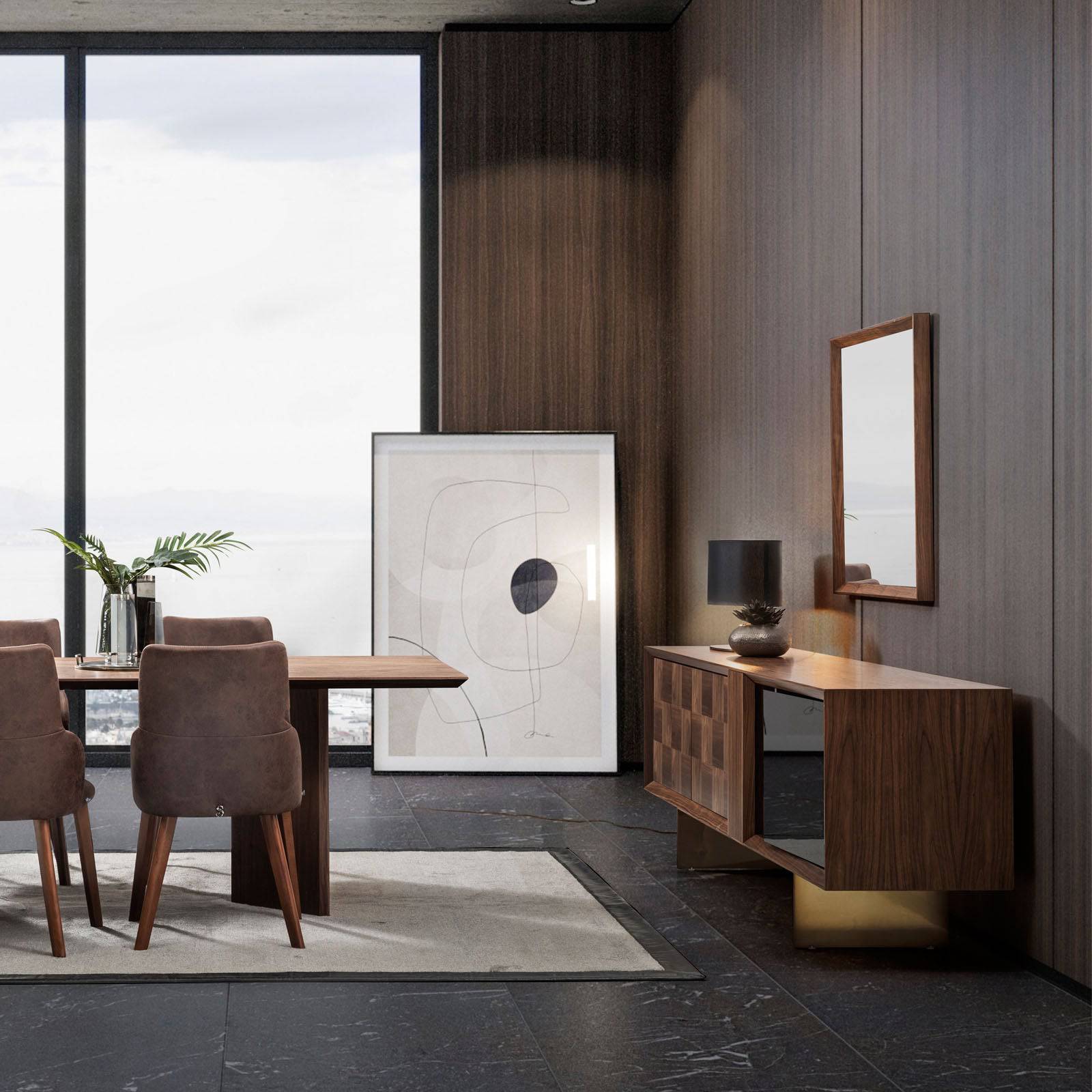 As is - Heritage Side-Board + Mirror  Herit008-Side-board -  DISPLAY ITEM - ebarza Furniture UAE | Shop Modern Furniture in Abu Dhabi & Dubai - مفروشات ايبازرا في الامارات | تسوق اثاث عصري وديكورات مميزة في دبي وابوظبي