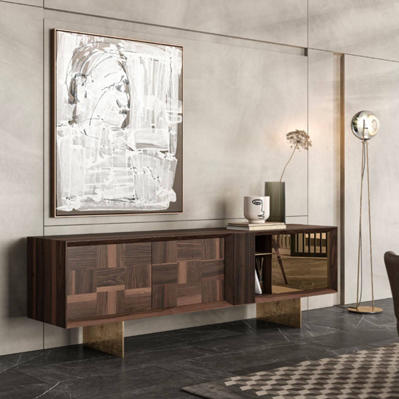 As is - Heritage Side-Board + Mirror  Herit008-Side-board -  DISPLAY ITEM - ebarza Furniture UAE | Shop Modern Furniture in Abu Dhabi & Dubai - مفروشات ايبازرا في الامارات | تسوق اثاث عصري وديكورات مميزة في دبي وابوظبي