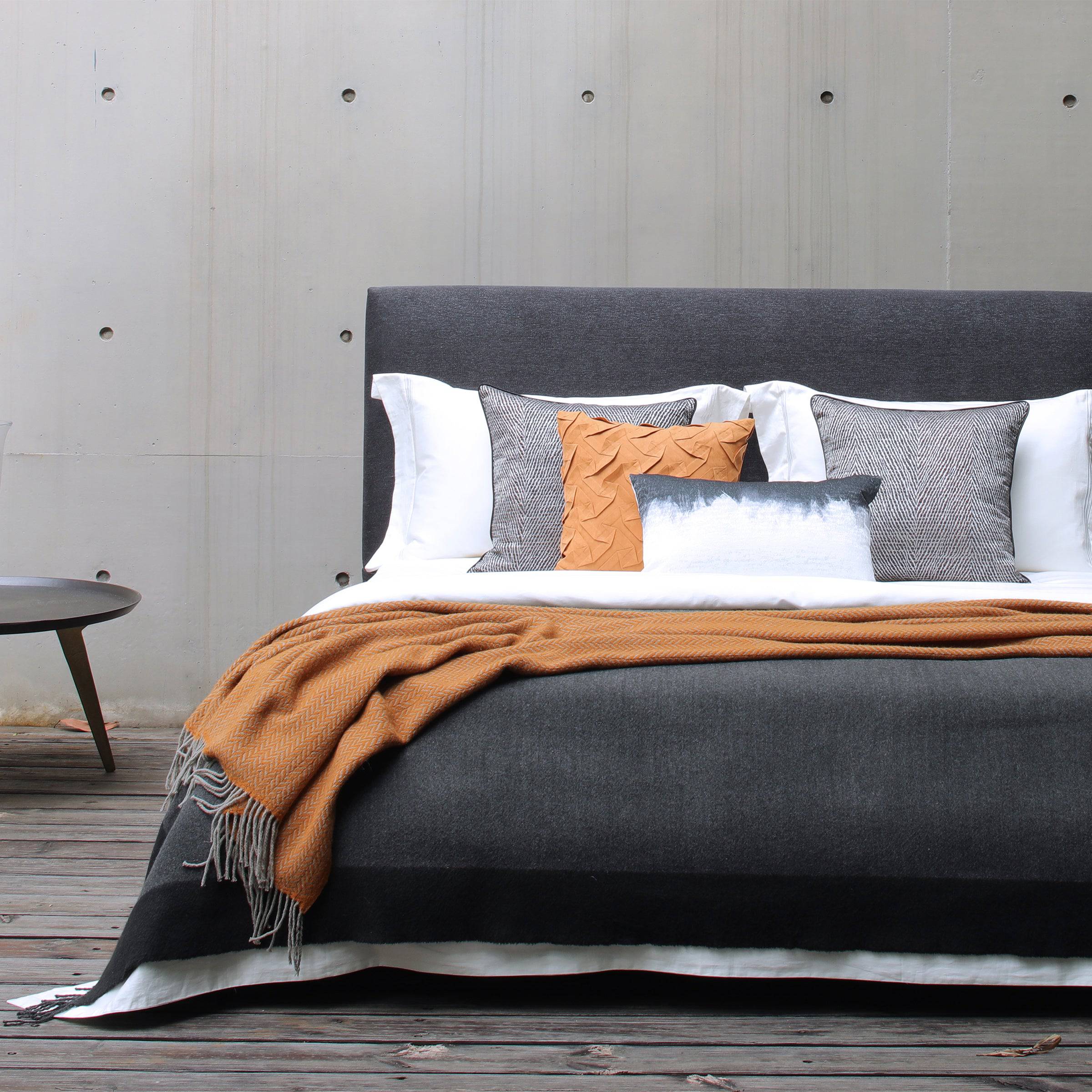 Herringbone Jacquard Full Bedding Set Ebb028 -  Bedding - ebarza Furniture UAE | Shop Modern Furniture in Abu Dhabi & Dubai - مفروشات ايبازرا في الامارات | تسوق اثاث عصري وديكورات مميزة في دبي وابوظبي