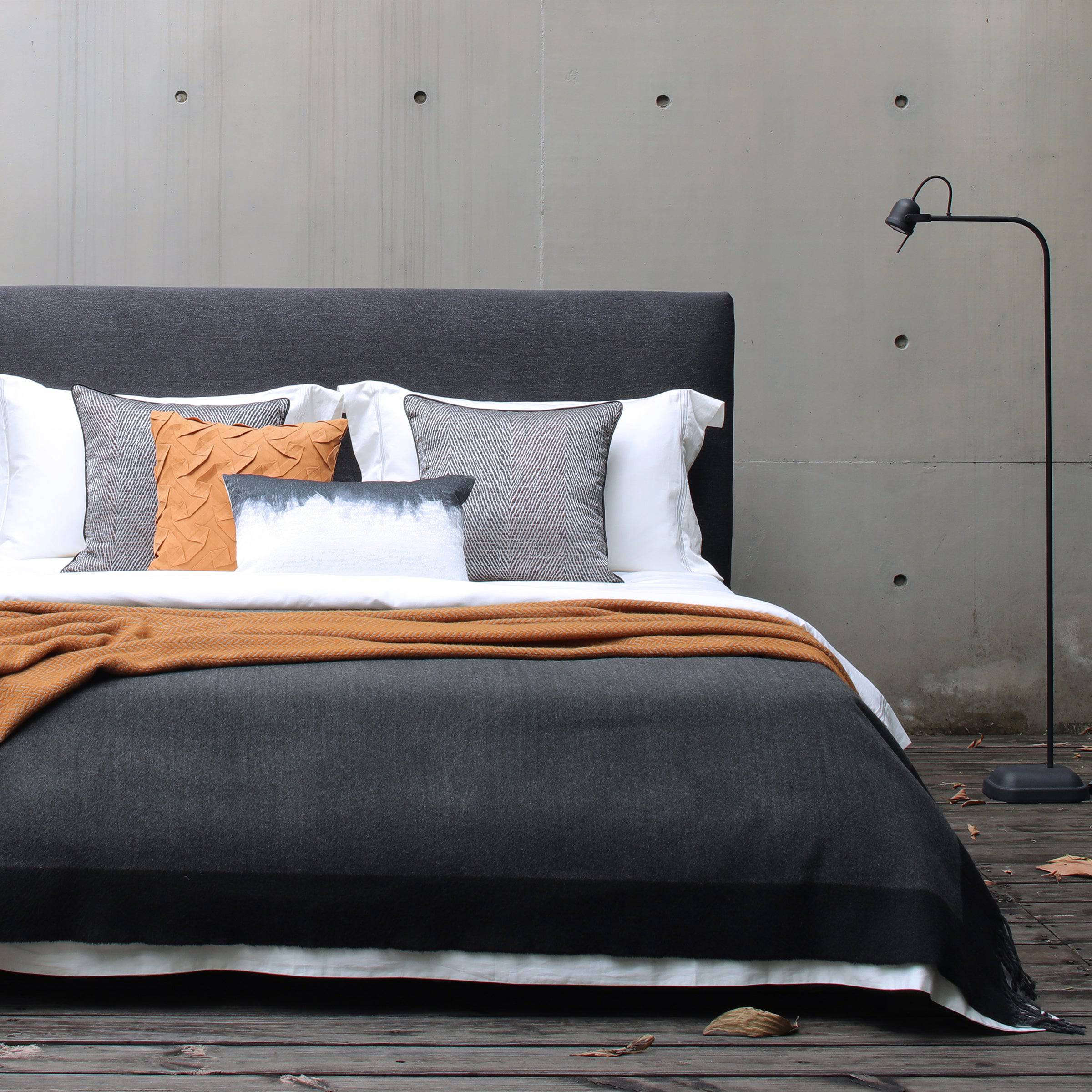 Herringbone Jacquard Full Bedding Set Ebb028 -  Bedding - ebarza Furniture UAE | Shop Modern Furniture in Abu Dhabi & Dubai - مفروشات ايبازرا في الامارات | تسوق اثاث عصري وديكورات مميزة في دبي وابوظبي