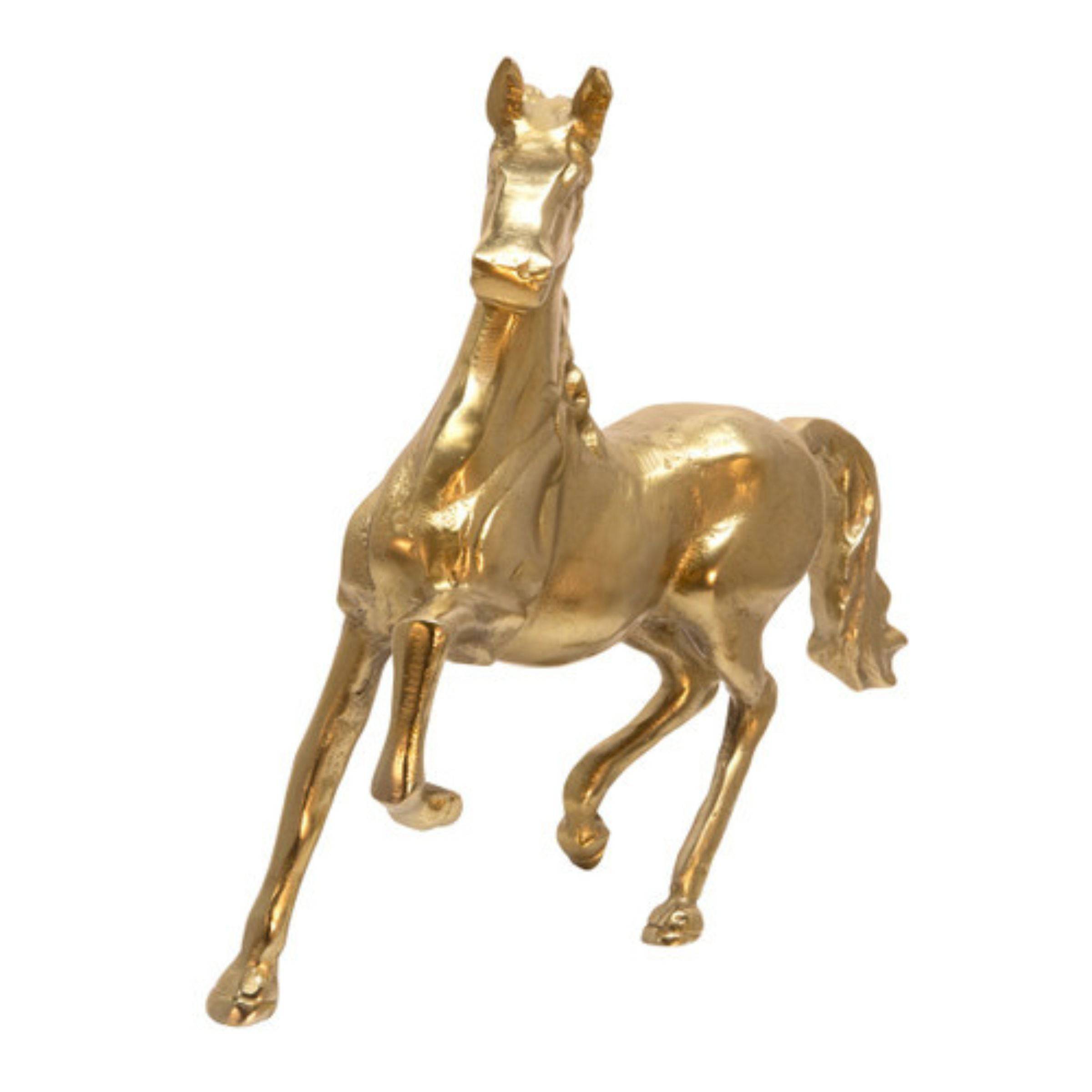 Horse Sculpture 40.64 Cm - Gold 15514-02 -  Home Decor Figurines - ebarza Furniture UAE | Shop Modern Furniture in Abu Dhabi & Dubai - مفروشات ايبازرا في الامارات | تسوق اثاث عصري وديكورات مميزة في دبي وابوظبي