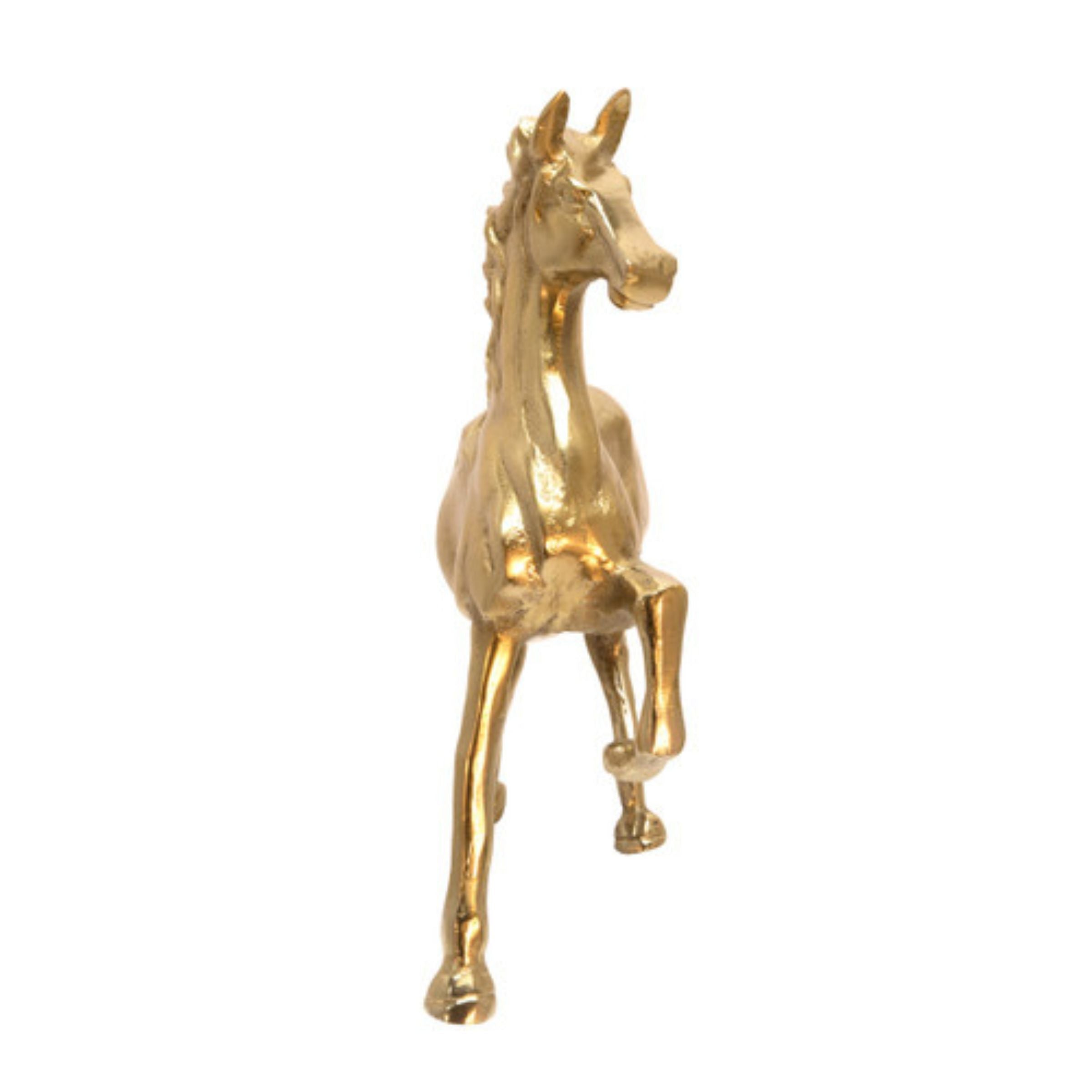 Horse Sculpture 40.64 Cm - Gold 15514-02 -  Home Decor Figurines - ebarza Furniture UAE | Shop Modern Furniture in Abu Dhabi & Dubai - مفروشات ايبازرا في الامارات | تسوق اثاث عصري وديكورات مميزة في دبي وابوظبي
