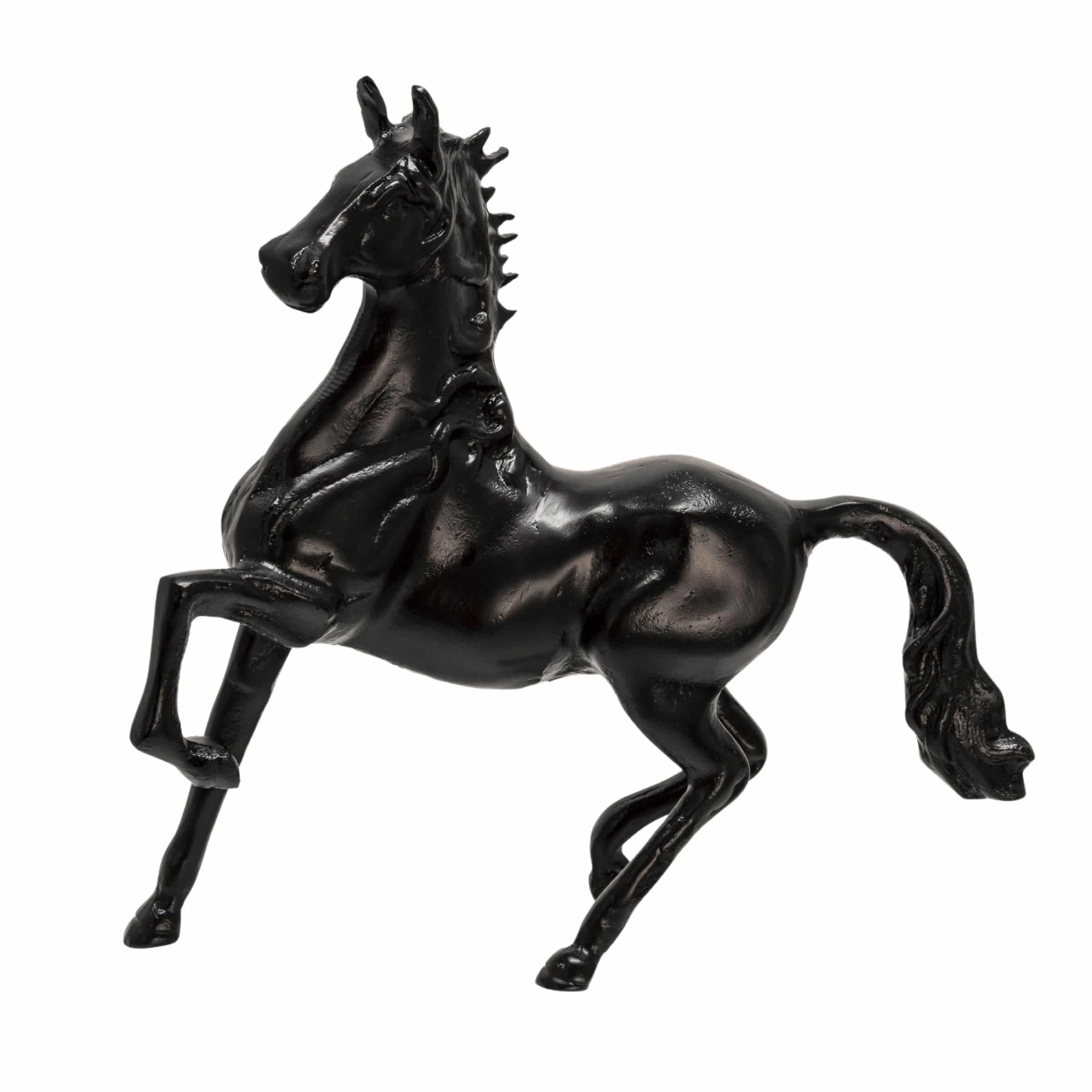 Horse Sculpture 40 Cm - Black 15514-01 -  Home Decor Figurines - ebarza Furniture UAE | Shop Modern Furniture in Abu Dhabi & Dubai - مفروشات ايبازرا في الامارات | تسوق اثاث عصري وديكورات مميزة في دبي وابوظبي
